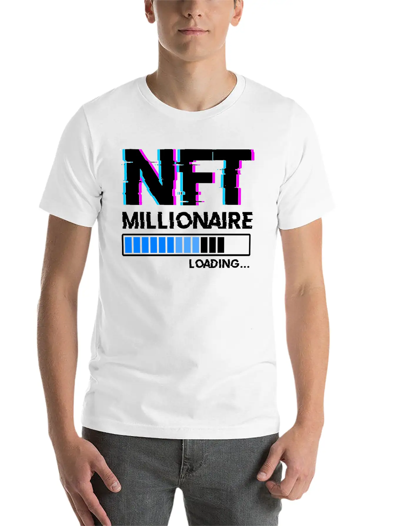 NFT Millionaire Loading Non Fungible Tokens Classic Cotton Tee – Unisex Comfort For Any Season