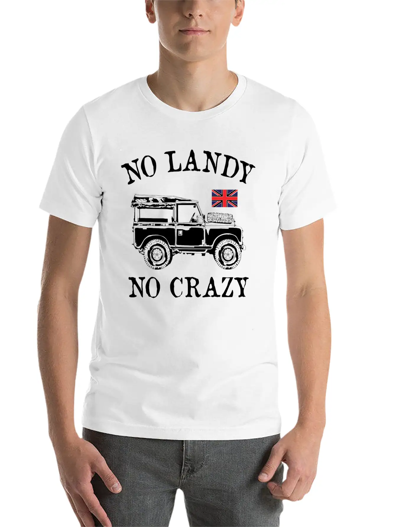 No Landy No Crazy Stylish Everyday T-Shirt – Unisex Basic Cotton Tee