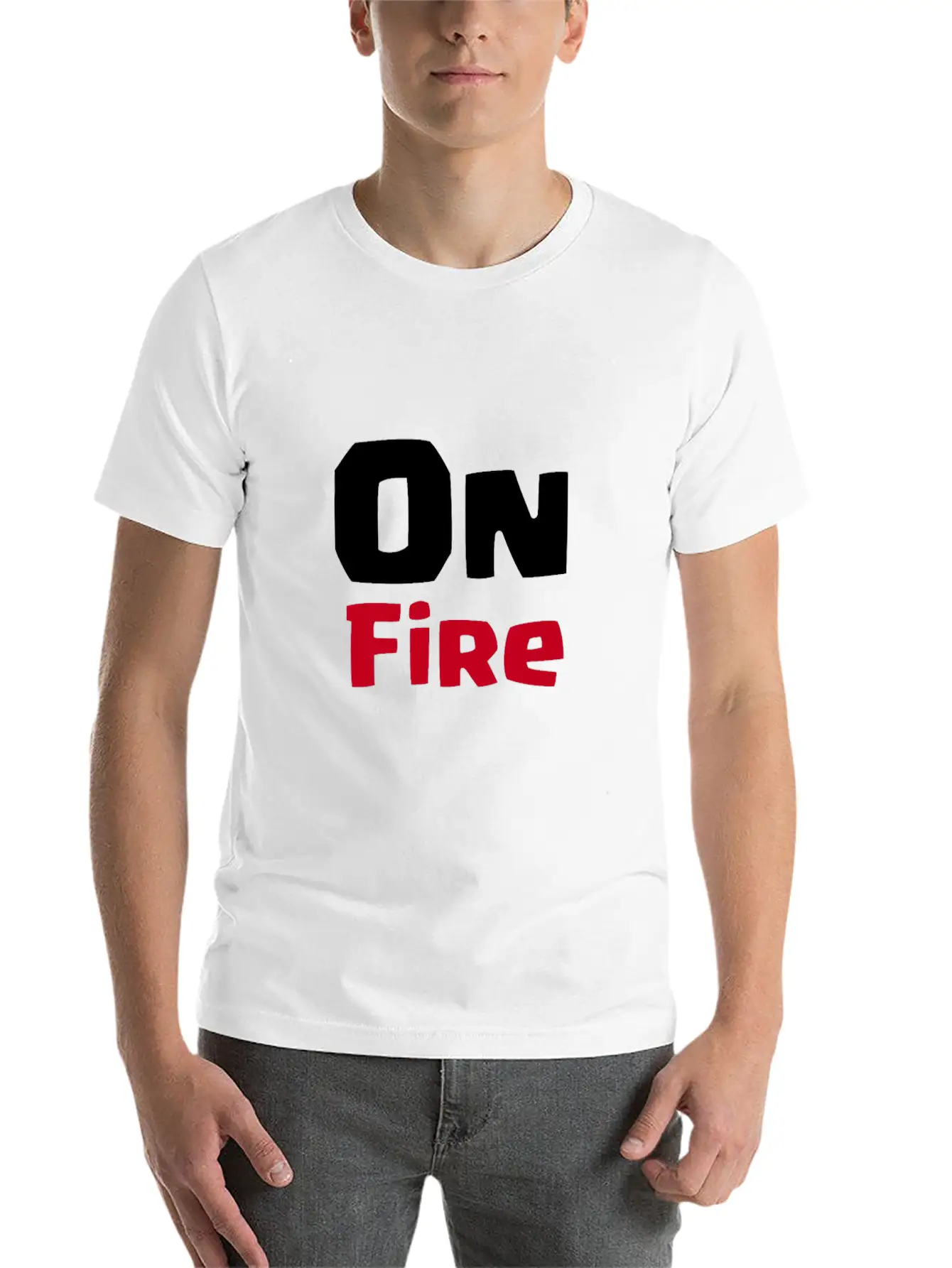 On Fire Stylish Everyday T-Shirt – Unisex Basic Cotton Tee