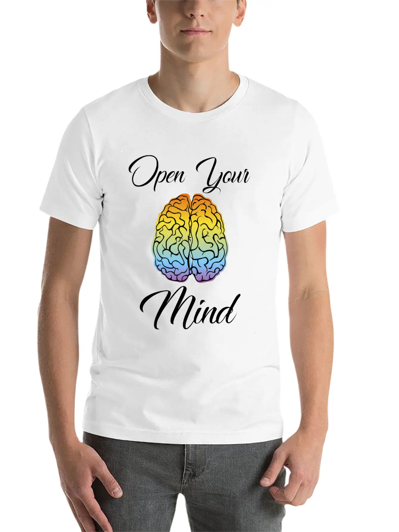 Open Your Mind, Be Creative, Right Mindset Stylish Everyday T-Shirt – Unisex Basic Cotton Tee