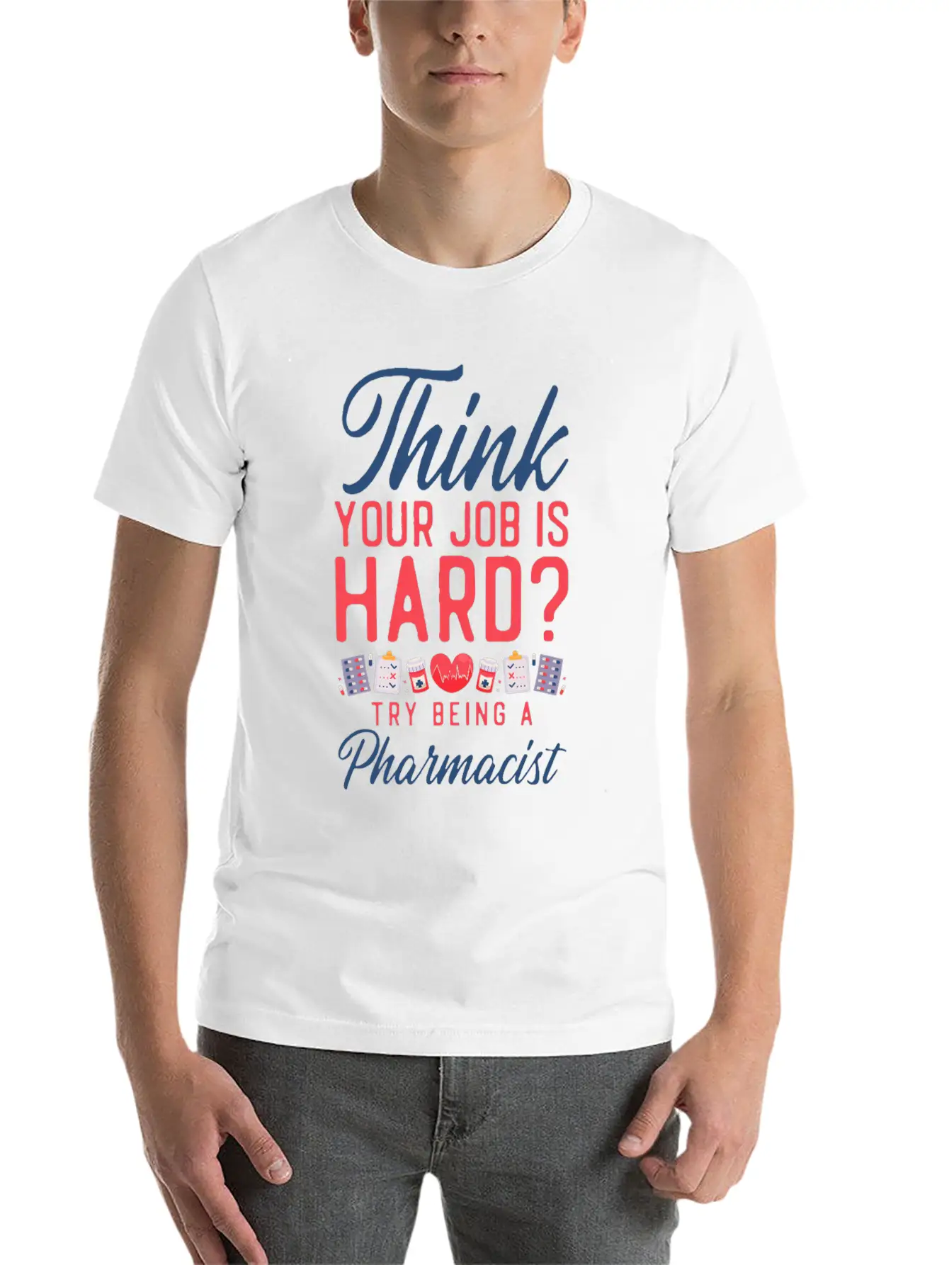Pharmacy Tech Technician Relaxed Everyday Tee – Lightweight And Durable Cotton
