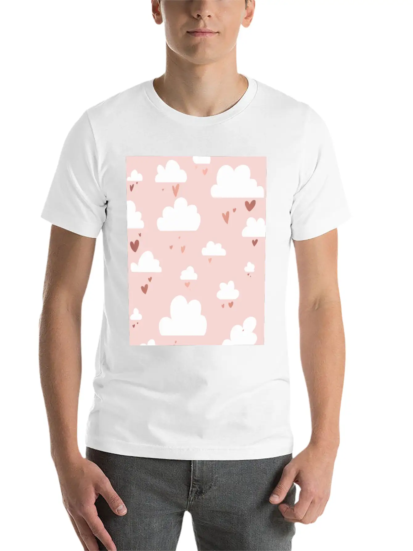 Pink Clouds / Pink Clouds Stylish Everyday T-Shirt – Unisex Basic Cotton Tee