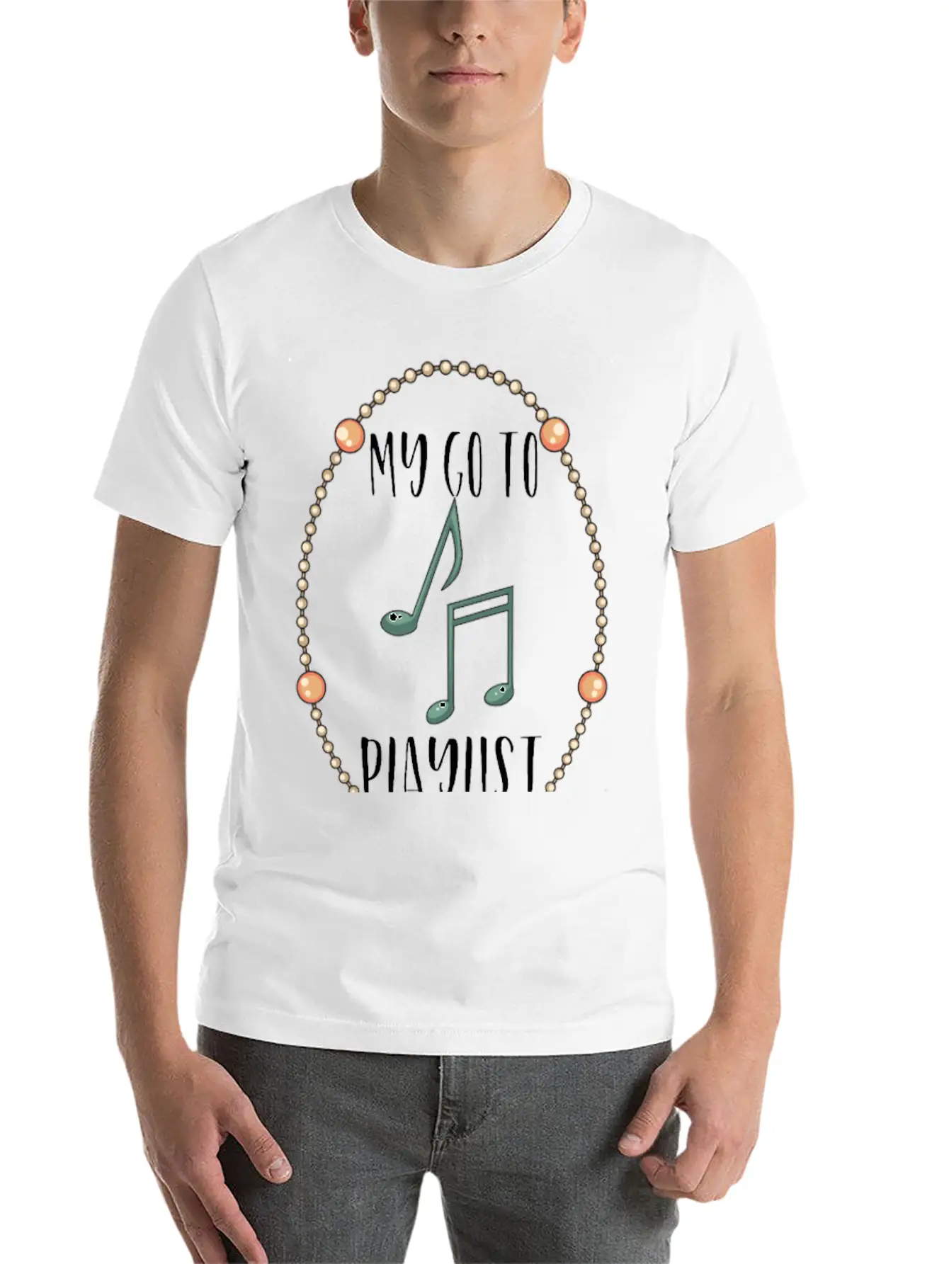 Playlist - Rosary Christian Worship - Church Stylish Everyday T-Shirt – Unisex Basic Cotton Tee