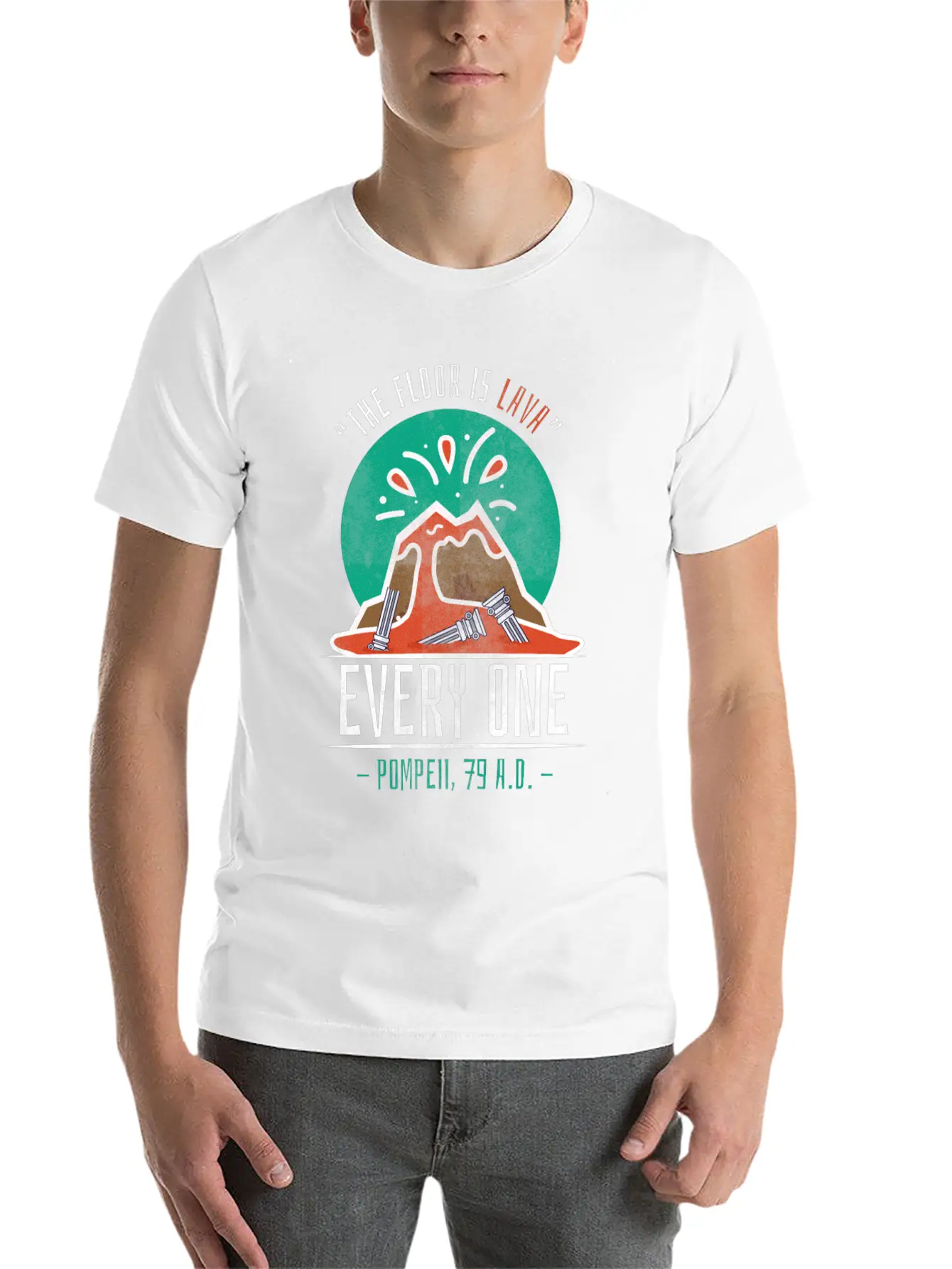 Pompeii Lava Volcano History Teacher Classic Cotton Tee – Unisex Comfort For Any Season