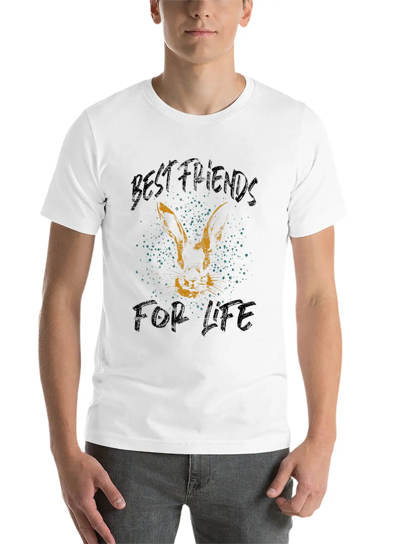 Rabbit Essential Cotton Tee For Daily Outfits – Unisex Style