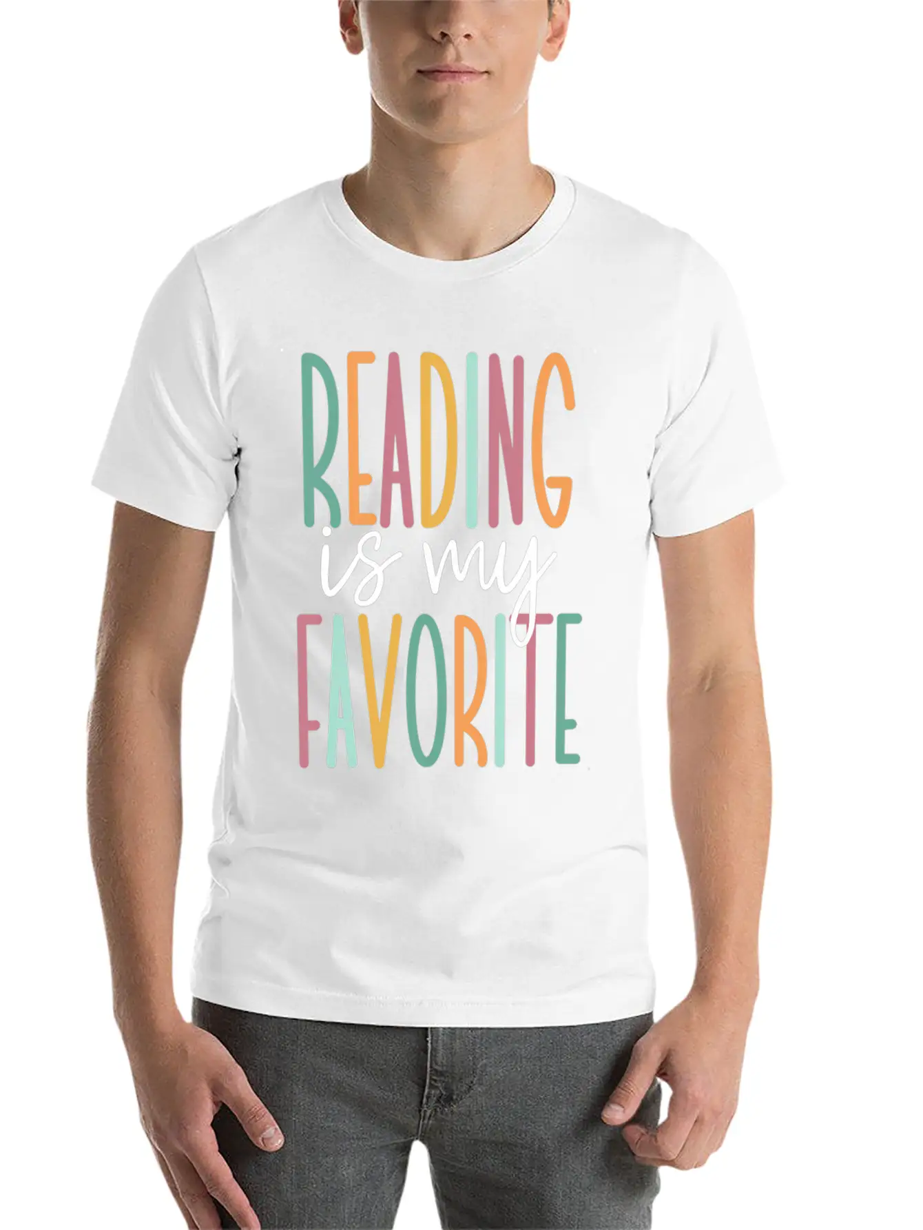 Reading Is My Favorite Stylish Everyday T-Shirt – Unisex Basic Cotton Tee