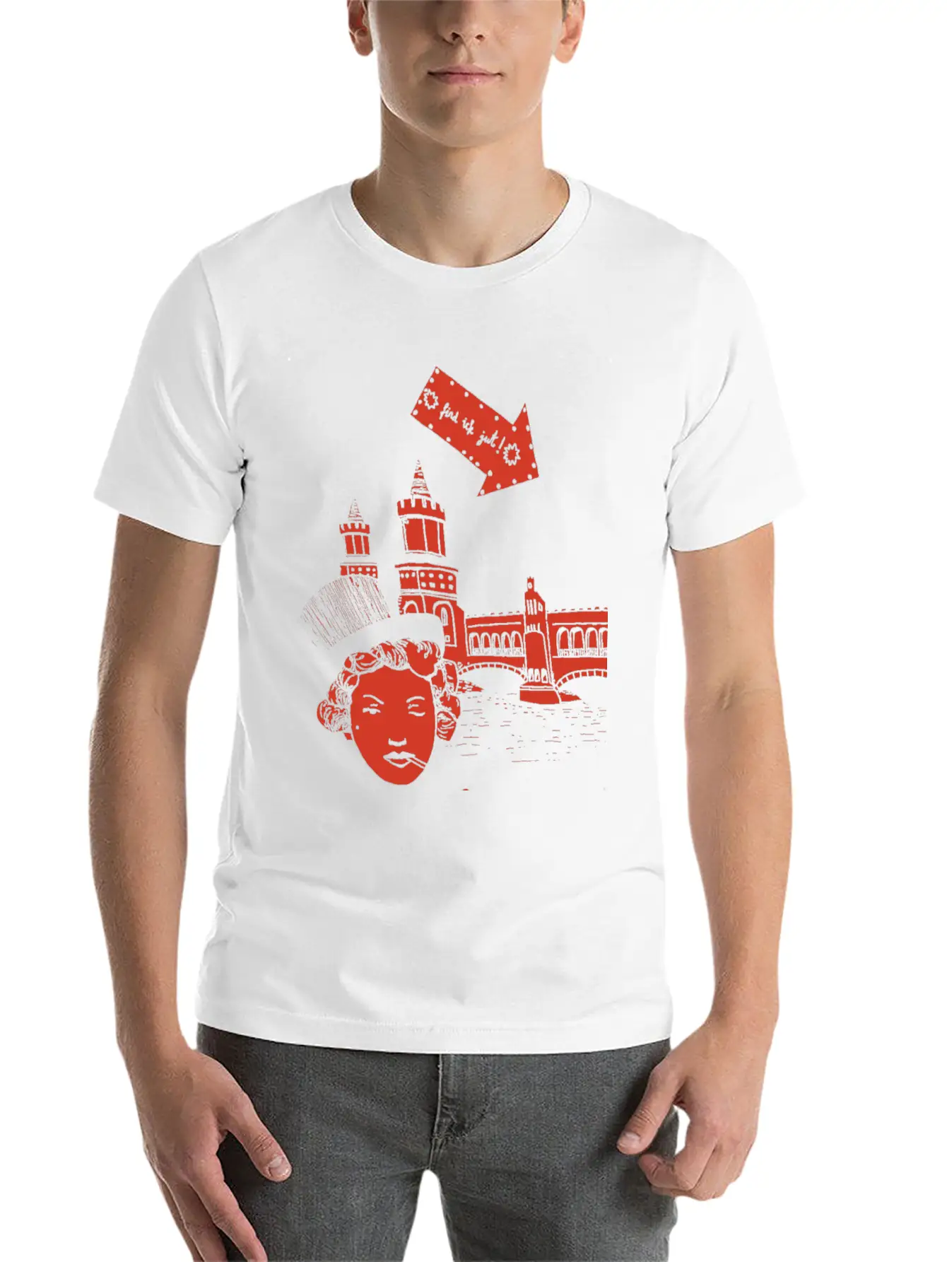 Retro 20s Woman's Head, Hat With Bridge Stylish Everyday T-Shirt – Unisex Basic Cotton Tee