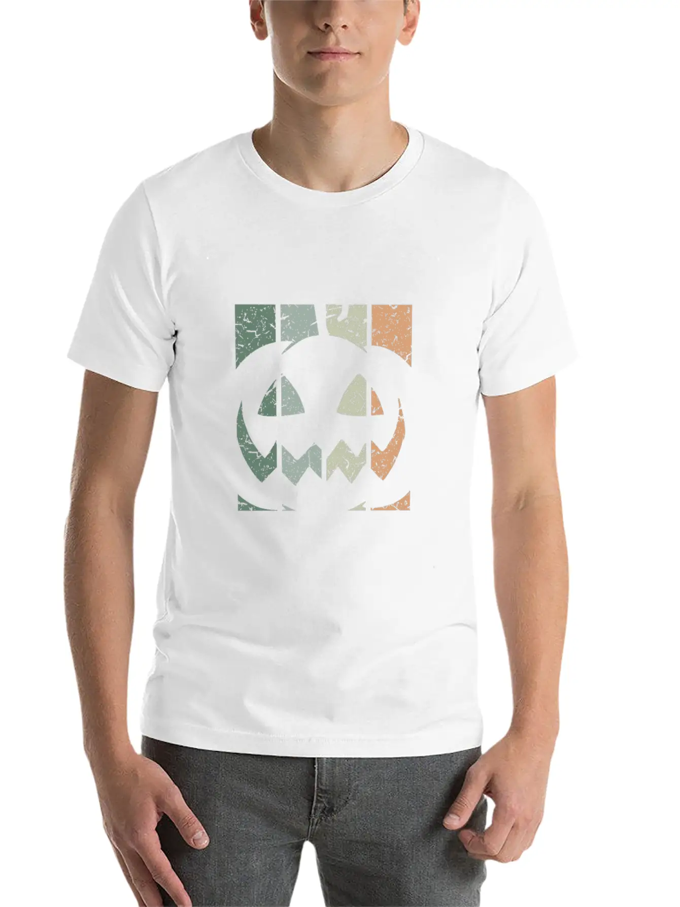 Retro Pumpkin Stylish Everyday T-Shirt – Unisex Basic Cotton Tee