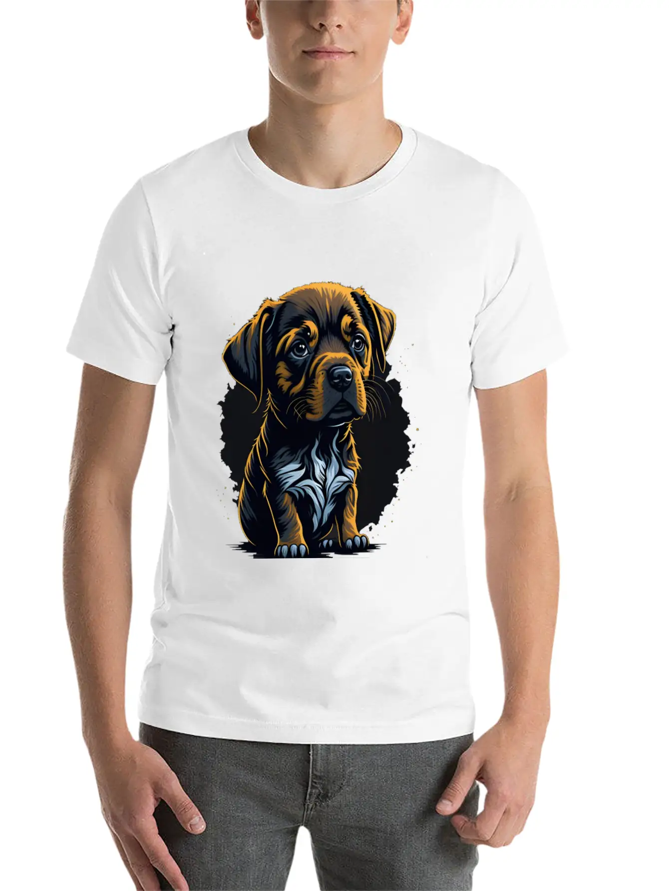 Sad Dog Basic Graphic T-Shirt – Daily Comfort In Soft Cotton