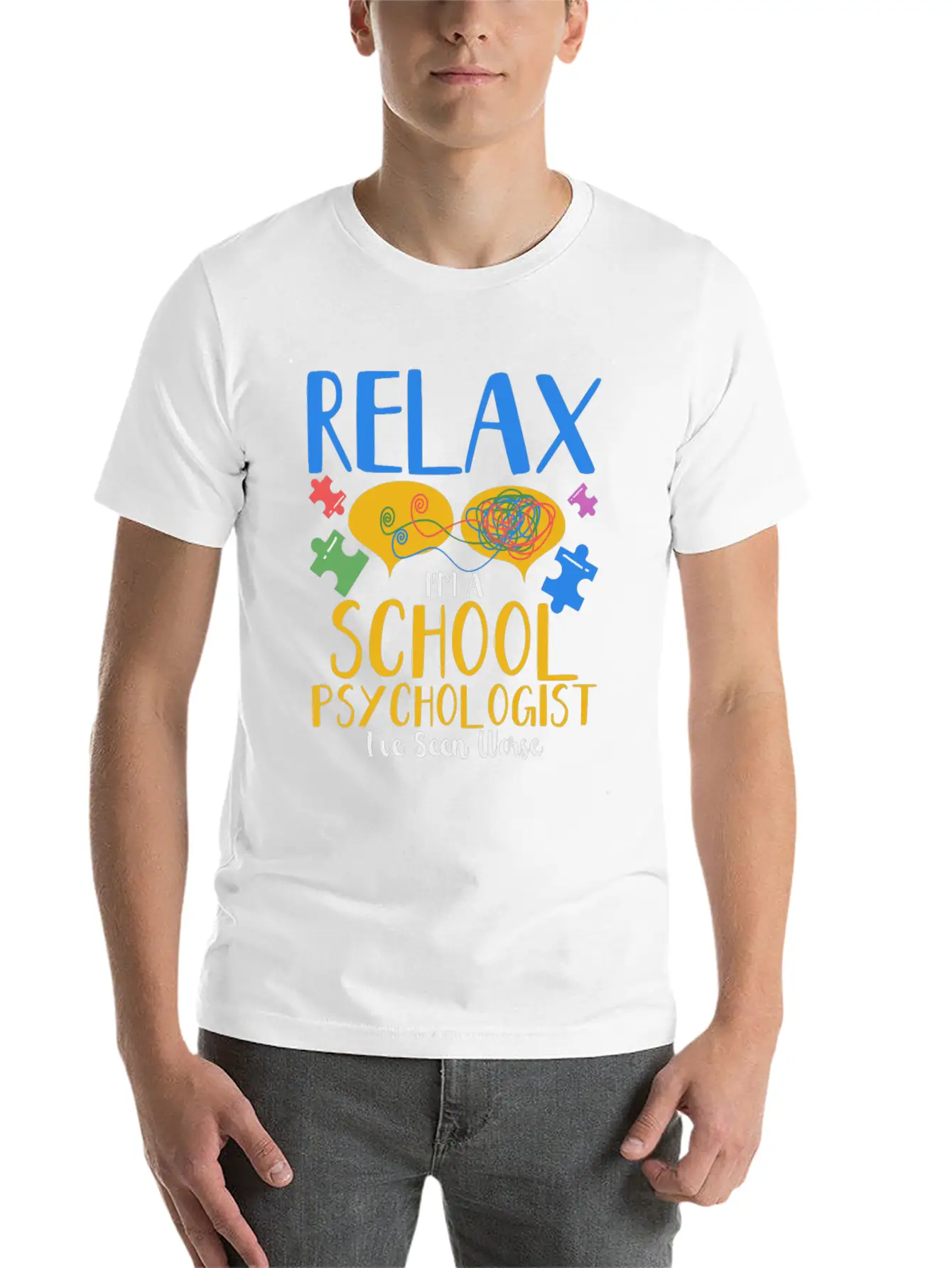 School Psychologist School Counseling Advising Relaxed Everyday Tee – Lightweight And Durable Cotton