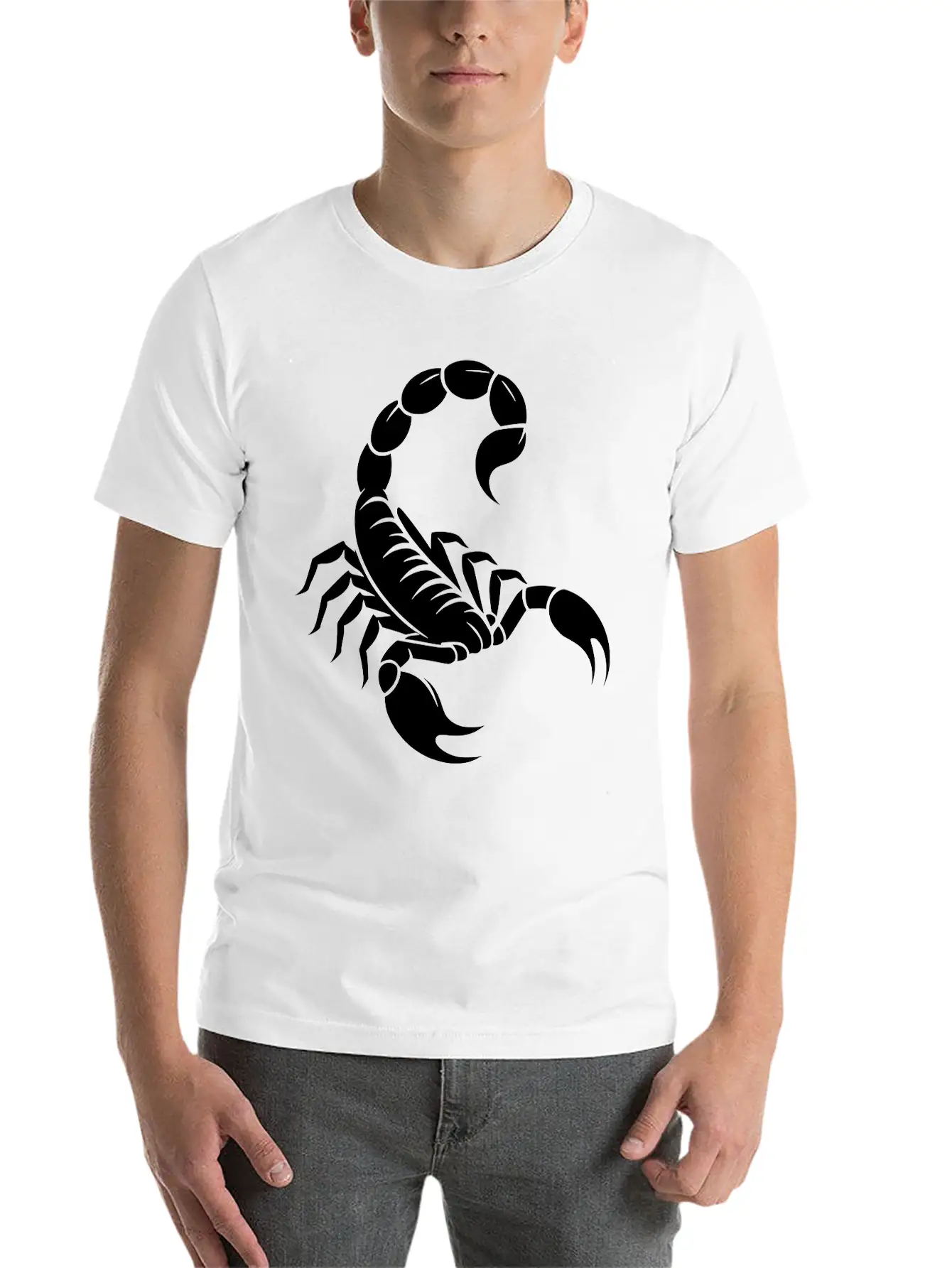 Scorpion Vector Animal Art Path9 Basic Graphic T-Shirt – Daily Comfort In Soft Cotton