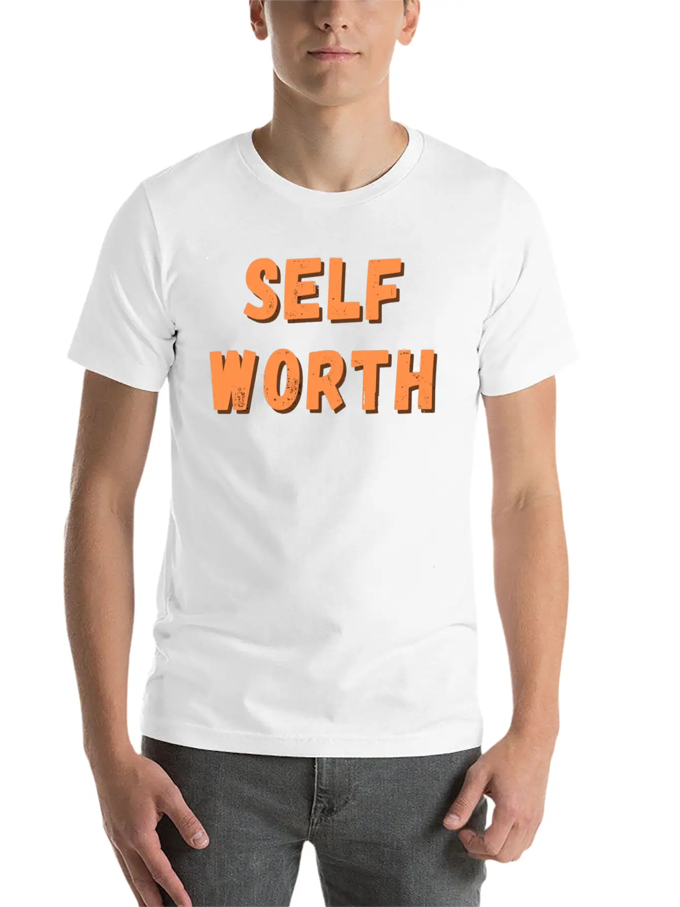 Self Worth : Radiance Within Basic Graphic T-Shirt – Daily Comfort In Soft Cotton