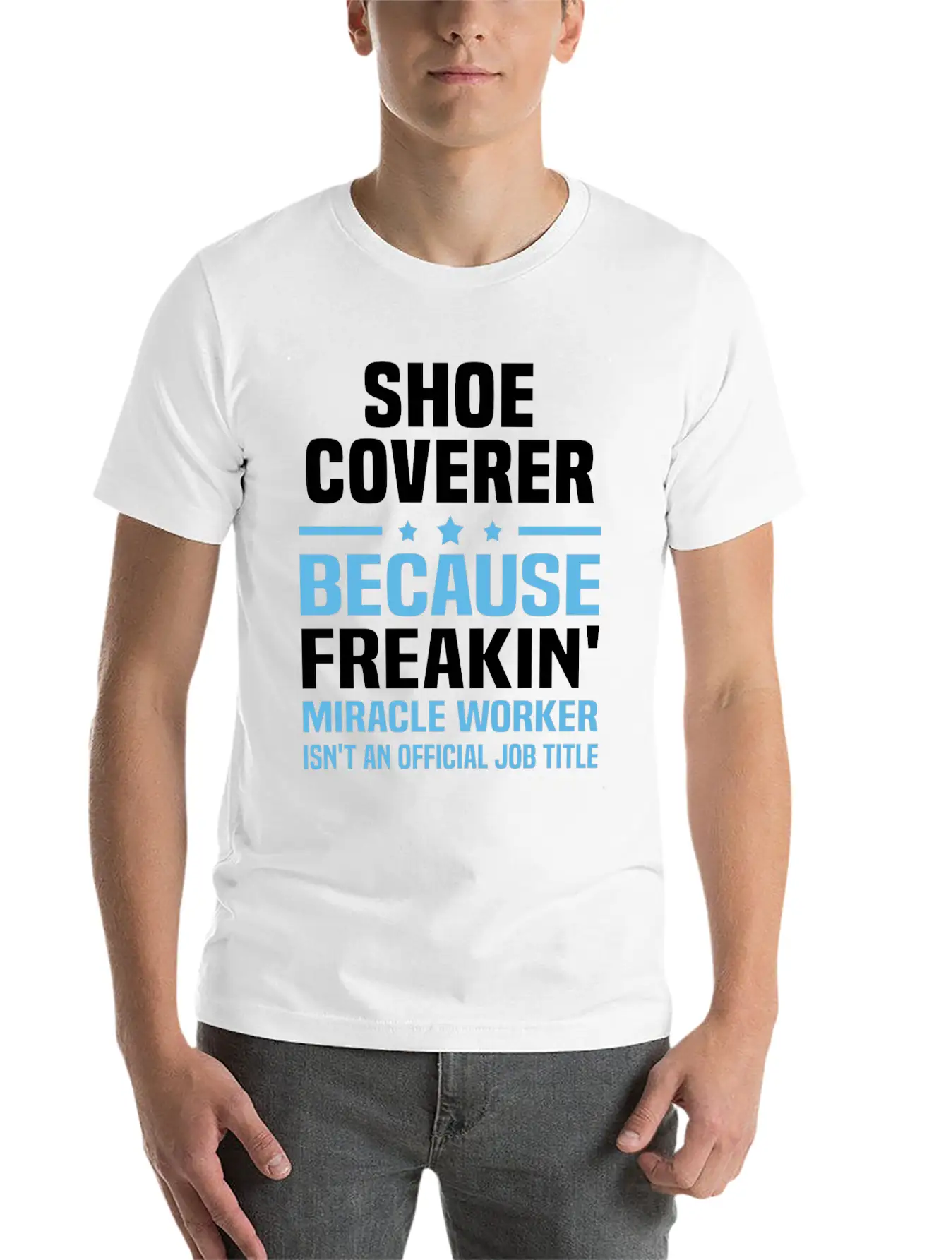 Shoe Coverer Lightweight Cotton T-Shirt – Daily Comfort Graphic Shirt