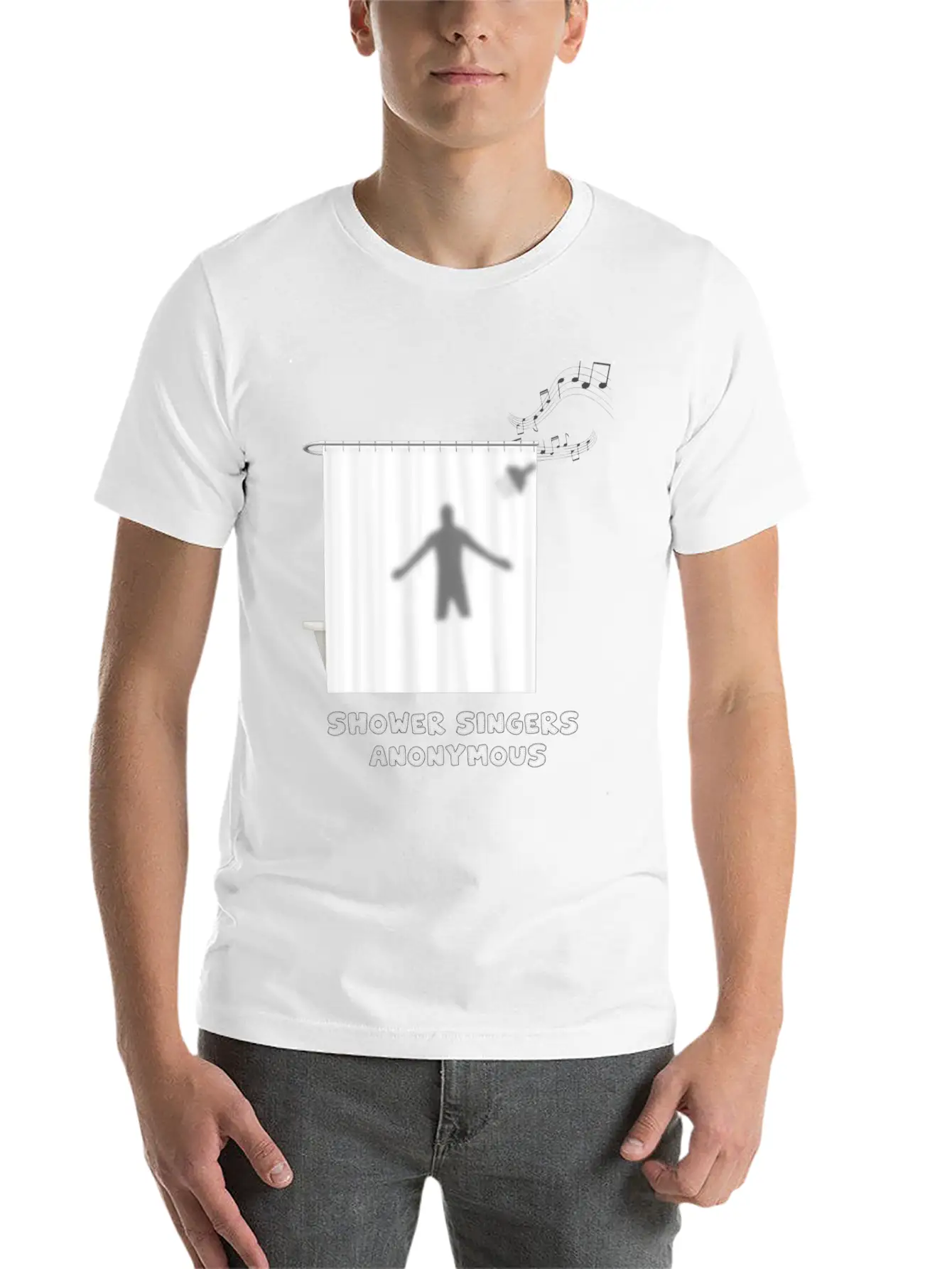 Shower Singers Anonymous Basic Graphic T-Shirt – Daily Comfort In Soft Cotton