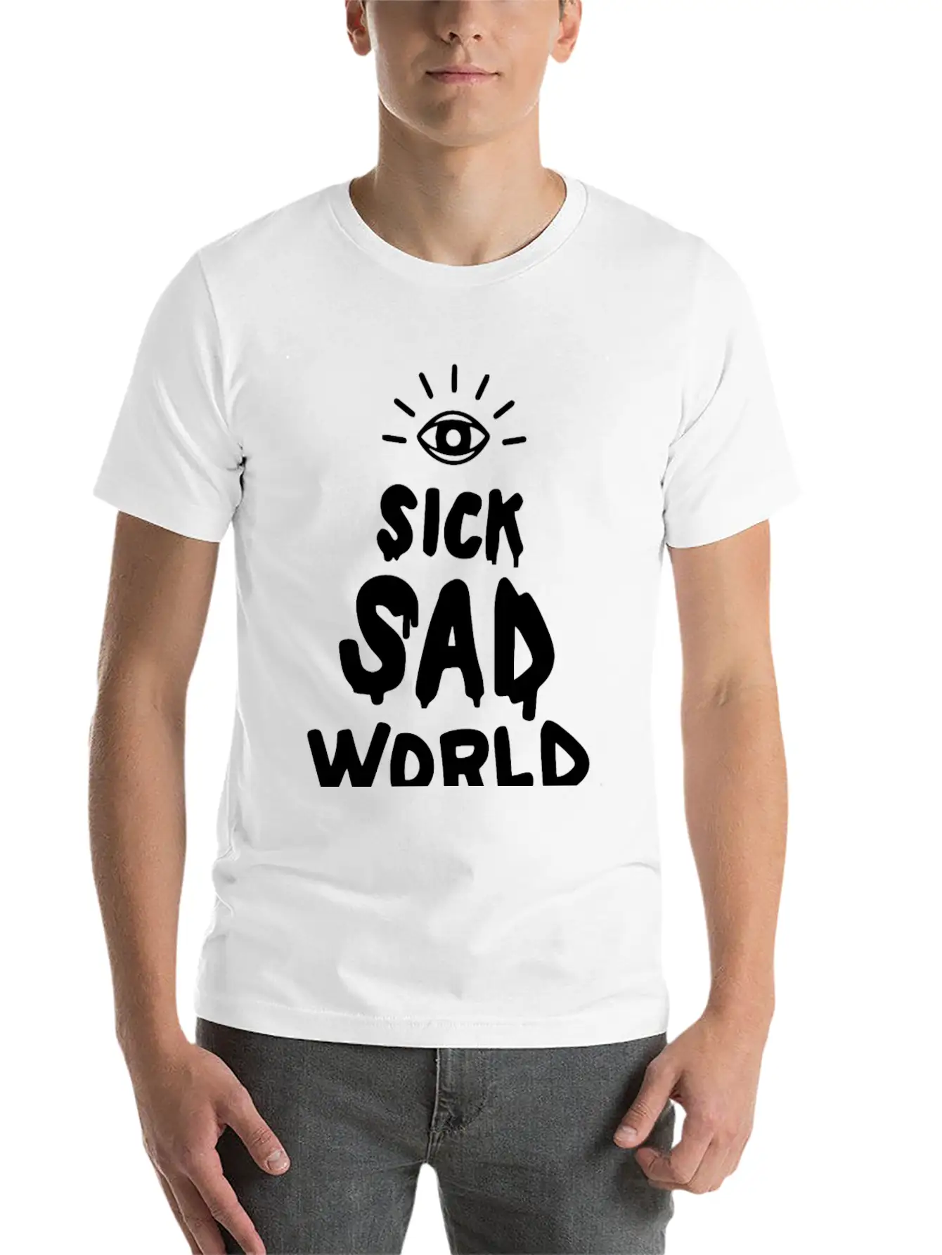 Sick Sad World Classic Cotton Tee – Unisex Comfort For Any Season