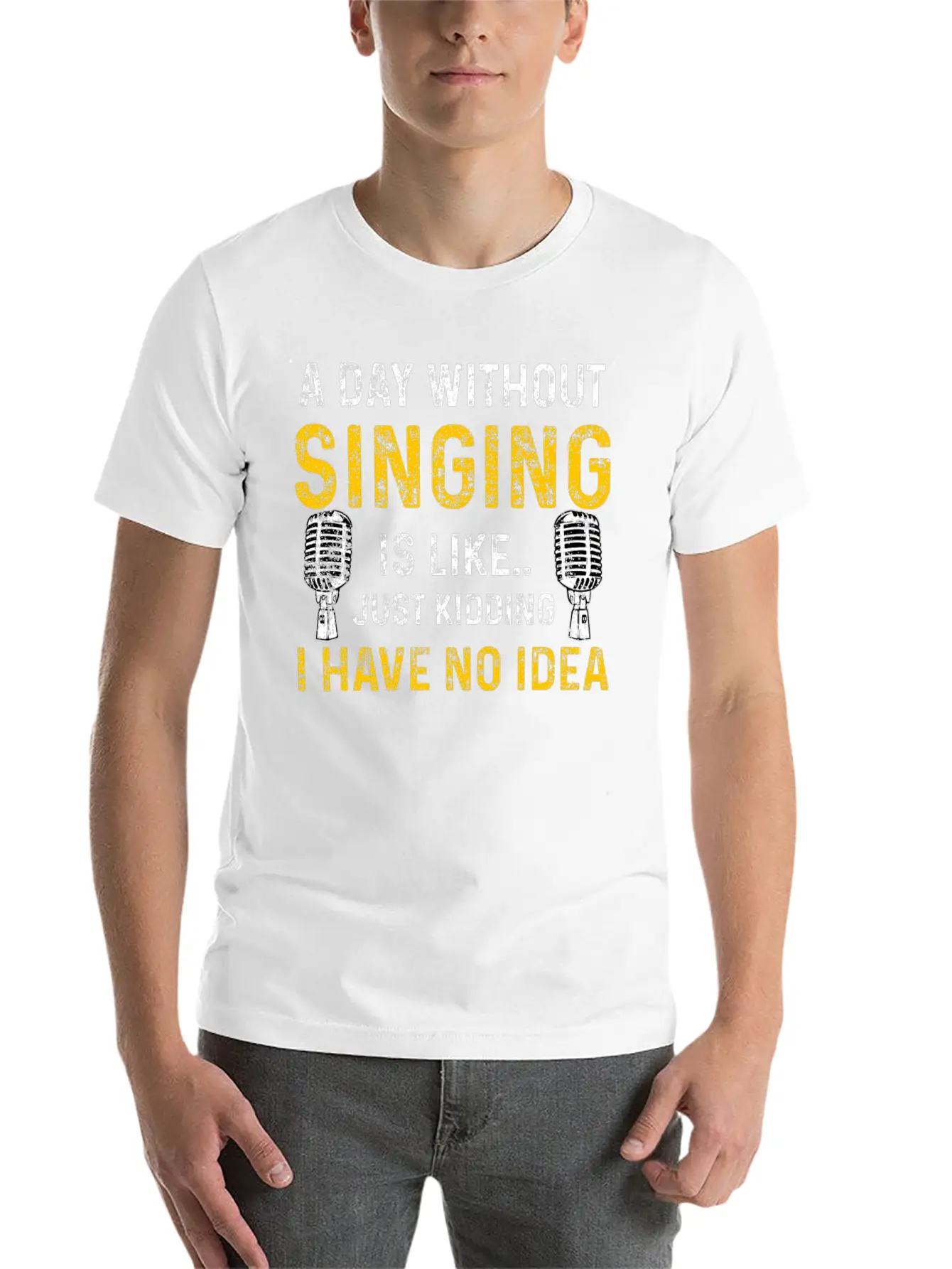 Singing Musical Stylish Everyday T-Shirt – Unisex Basic Cotton Tee