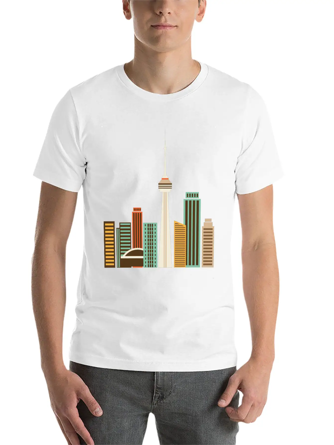 Skycrapers Stylish Everyday T-Shirt – Unisex Basic Cotton Tee