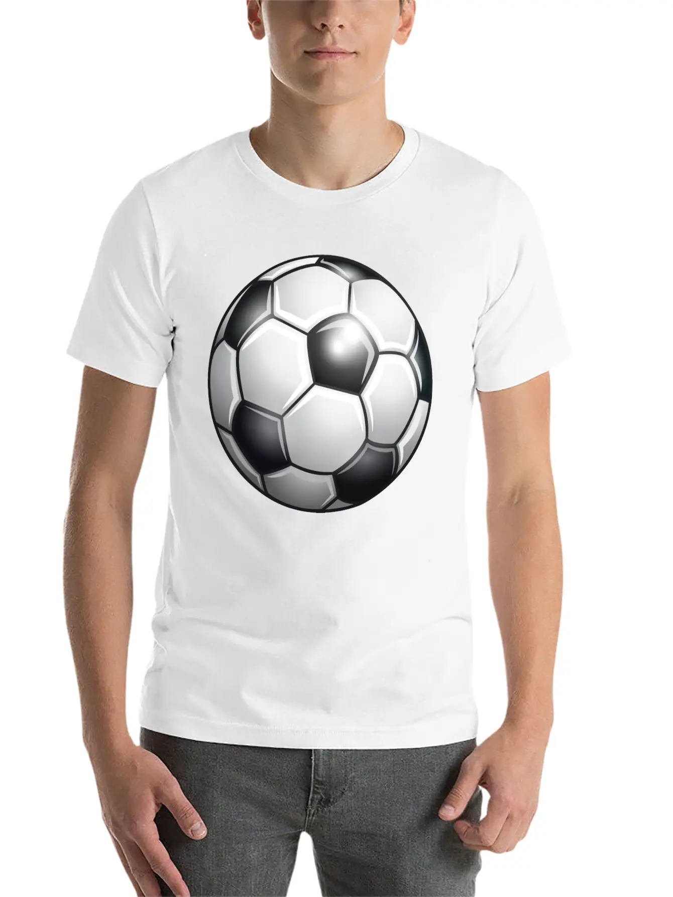 Soccer Ball Basic Graphic T-Shirt – Daily Comfort In Soft Cotton