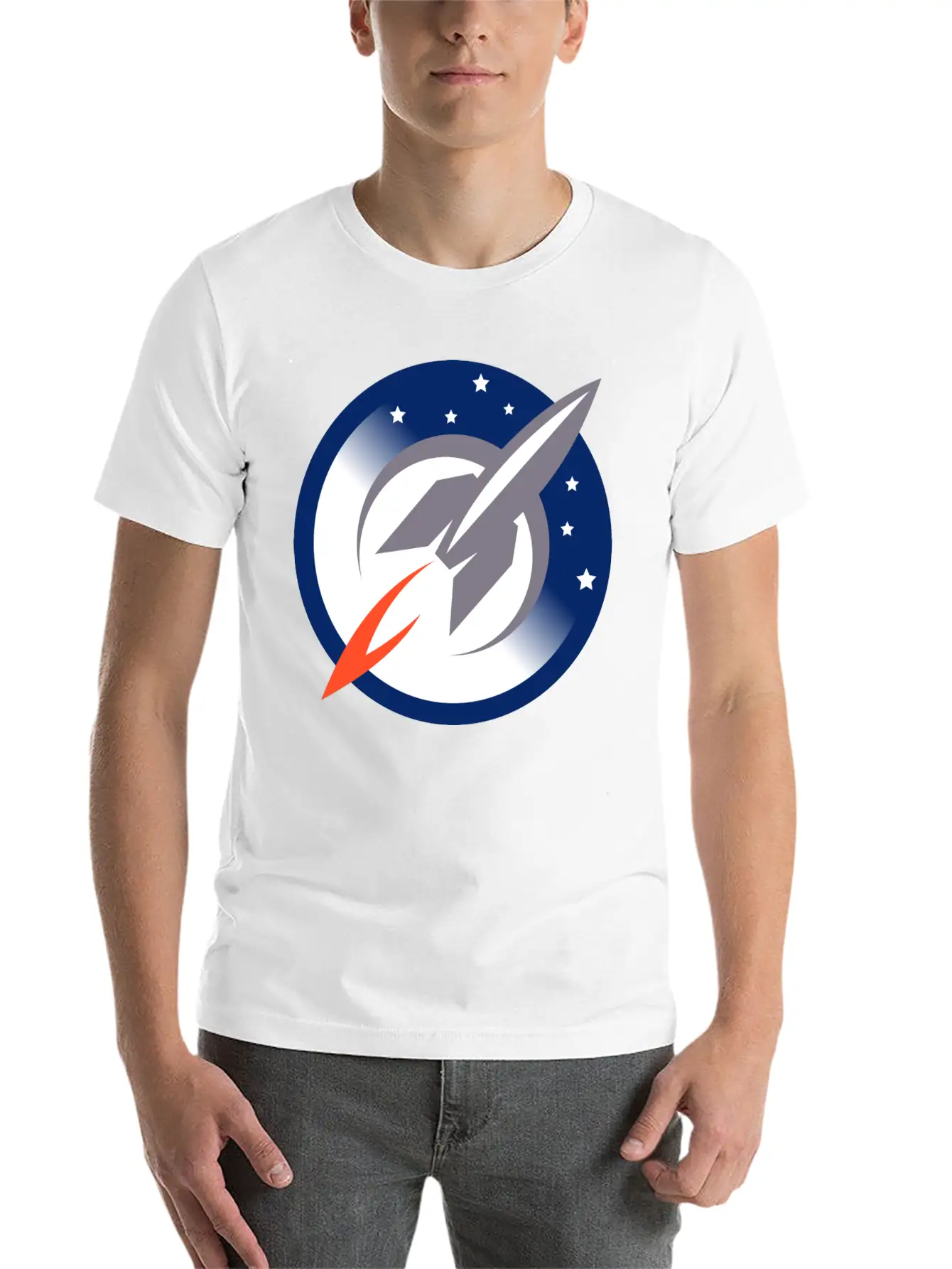 Space Rocket Unisex Casual T-Shirt – Clean Design For Daily Comfort