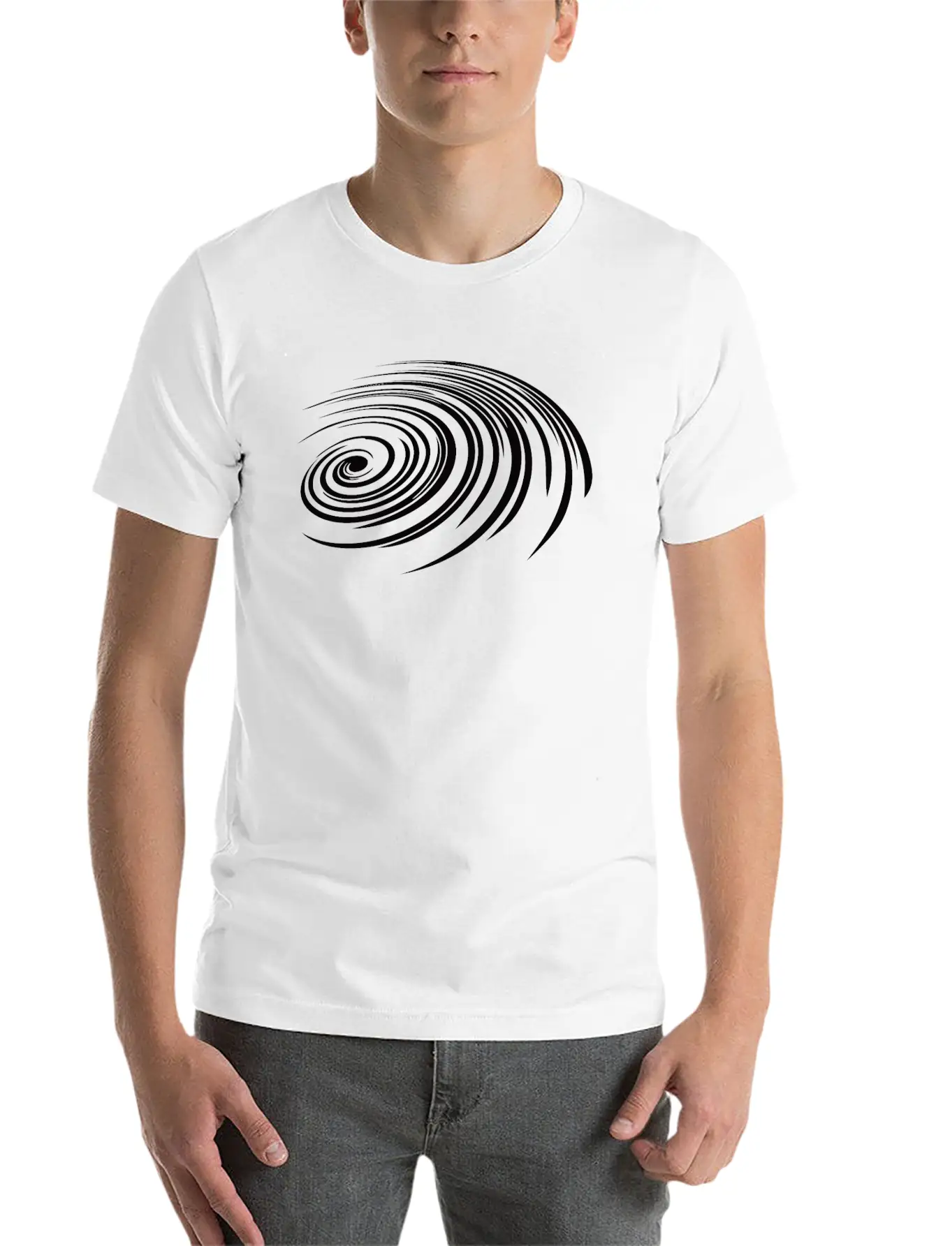 Spiral Geometry - Spiral Galaxy Unisex Casual T-Shirt – Clean Design For Daily Comfort