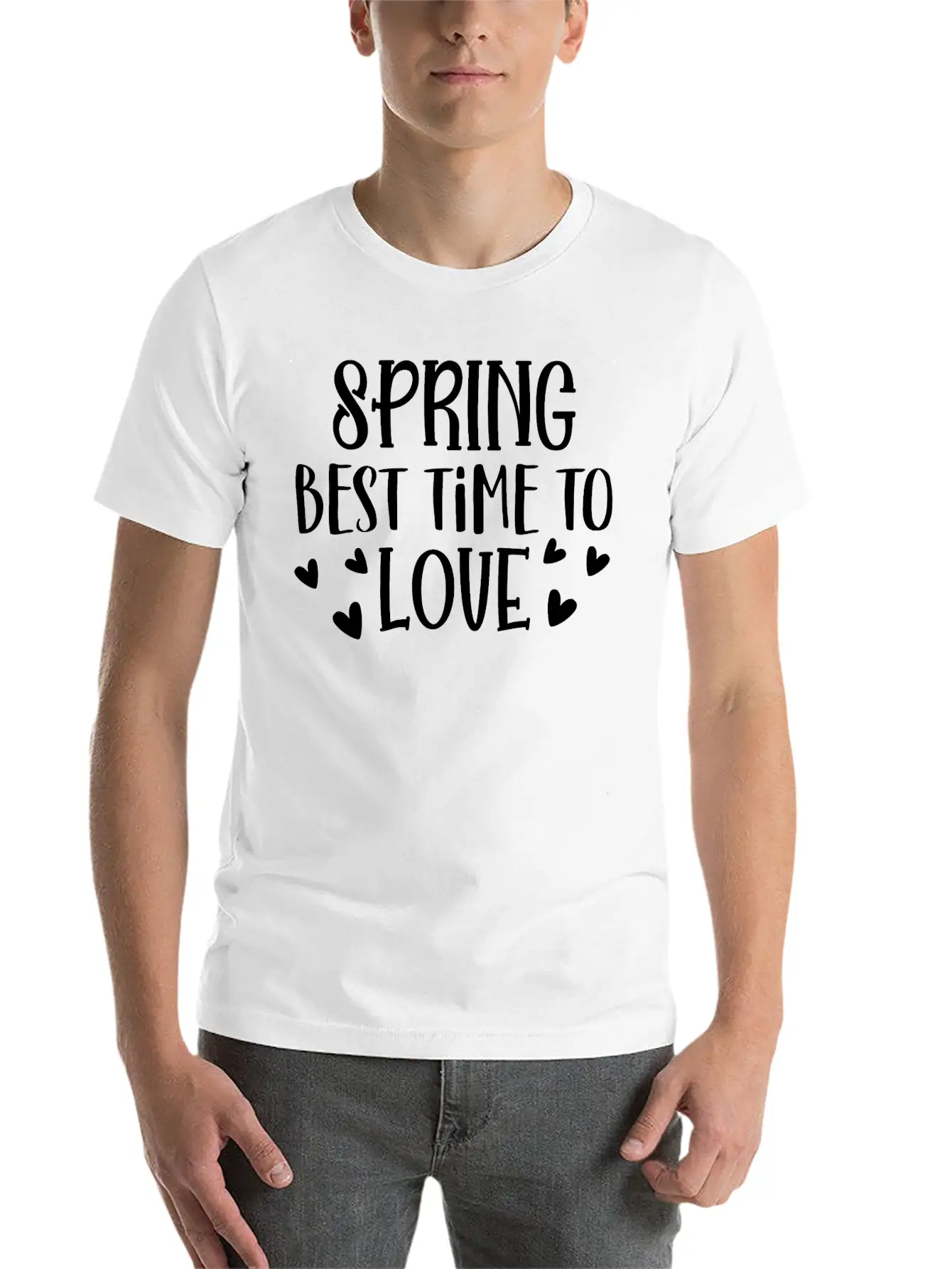 Spring Best Time To Love Unisex Casual T-Shirt – Clean Design For Daily Comfort