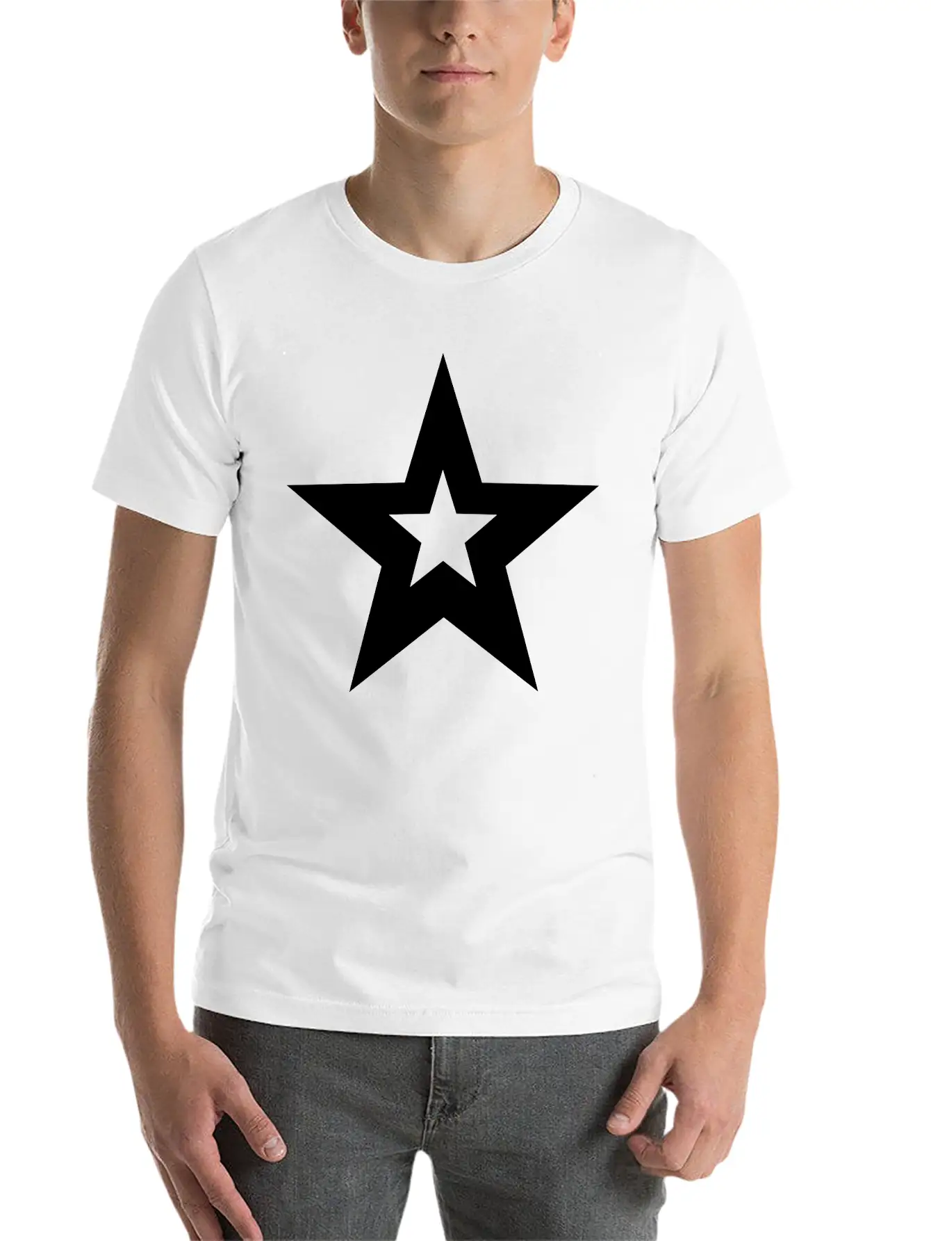 Star Unisex Cotton Tee – Relaxed Fit For Any Occasion