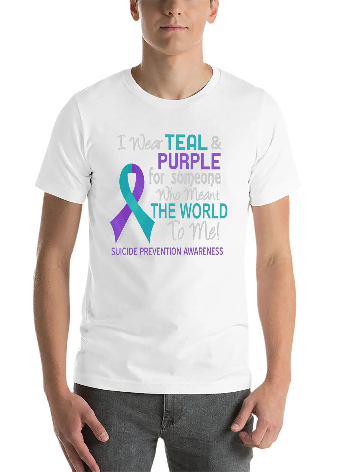 Suicide Prevention For Someone Who Meant World To Basic Graphic T-Shirt – Daily Comfort In Soft Cotton
