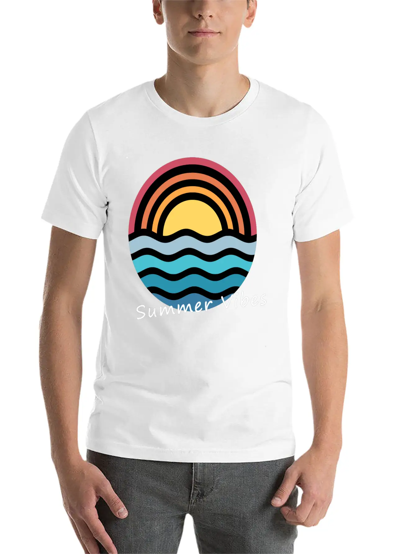 Summer Vibes Stylish Everyday T-Shirt – Unisex Basic Cotton Tee