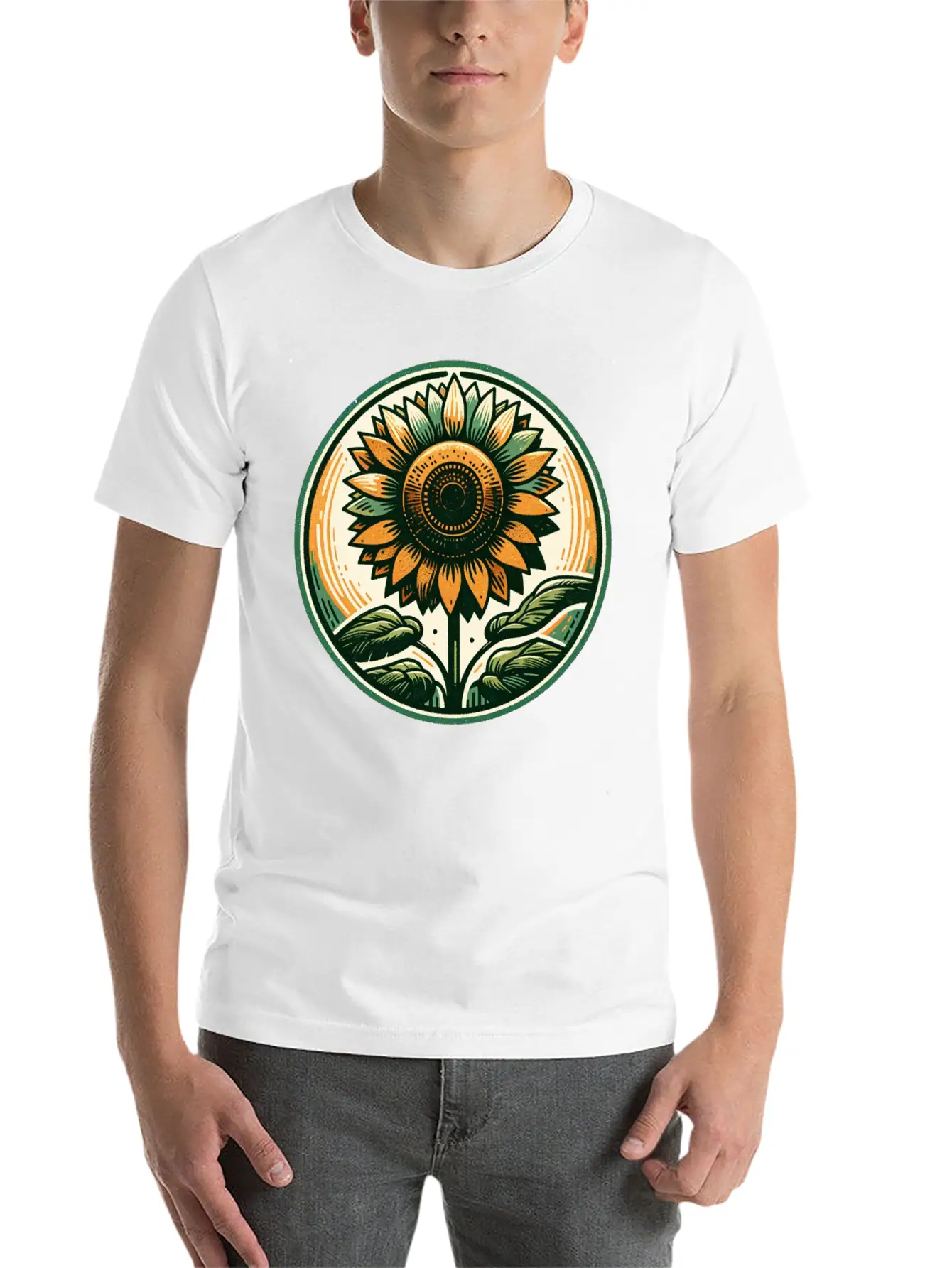 Sunflower Stylish Everyday T-Shirt – Unisex Basic Cotton Tee