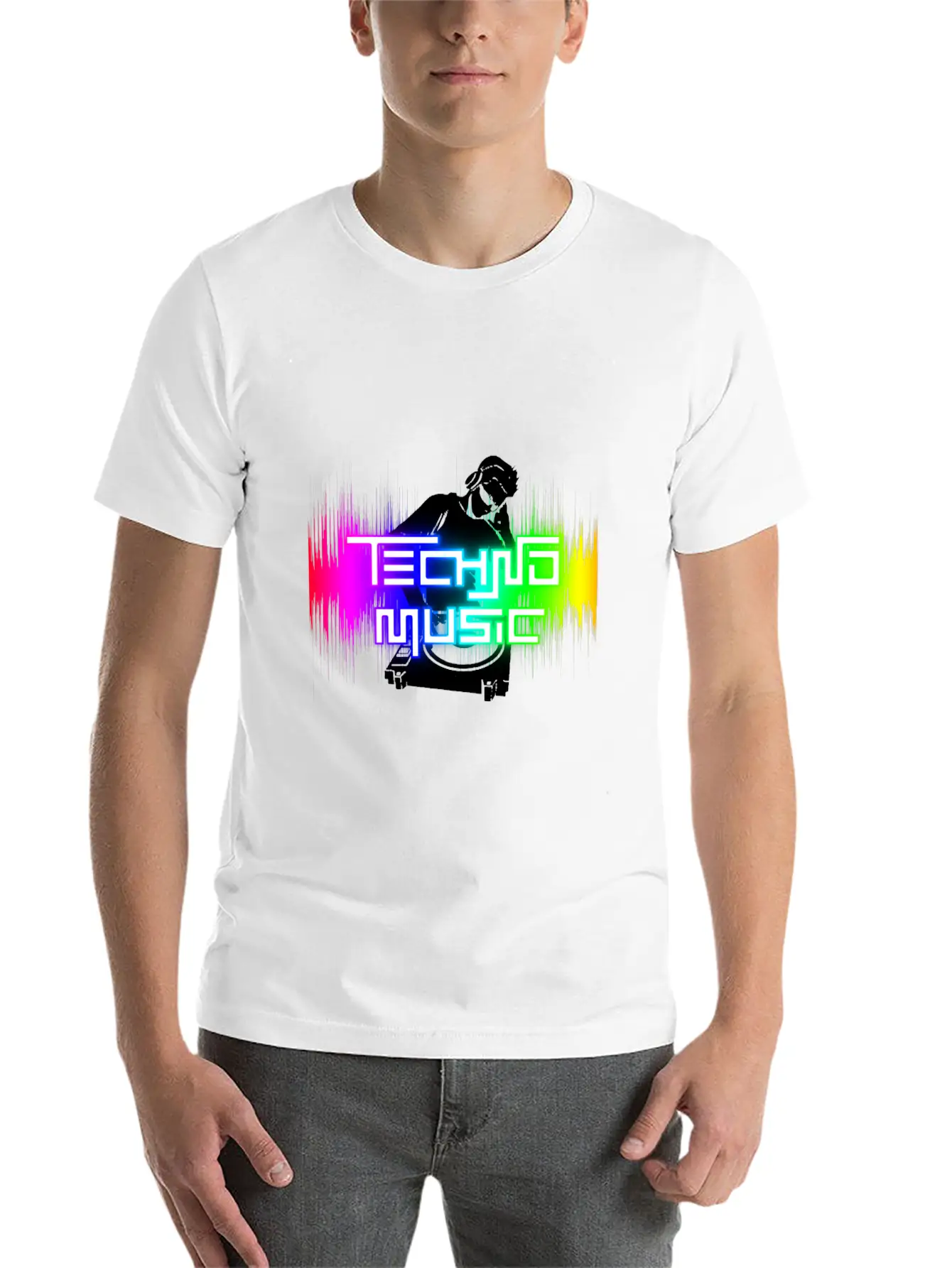 Techno Music - Drum & Bass Stylish Everyday T-Shirt – Unisex Basic Cotton Tee