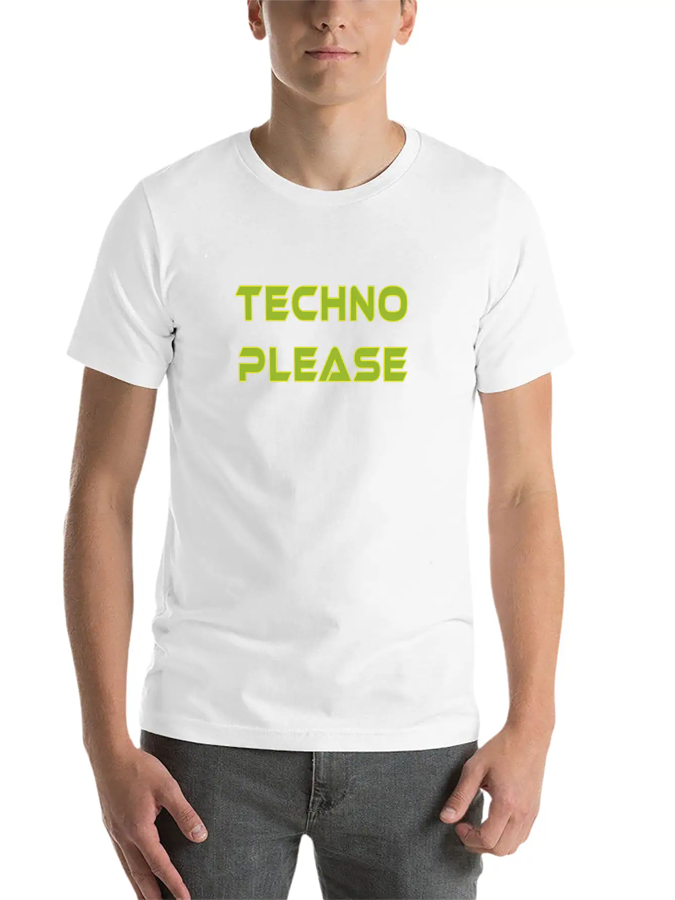 Techno Please Rave Music Dance Basic Graphic T-Shirt – Daily Comfort In Soft Cotton