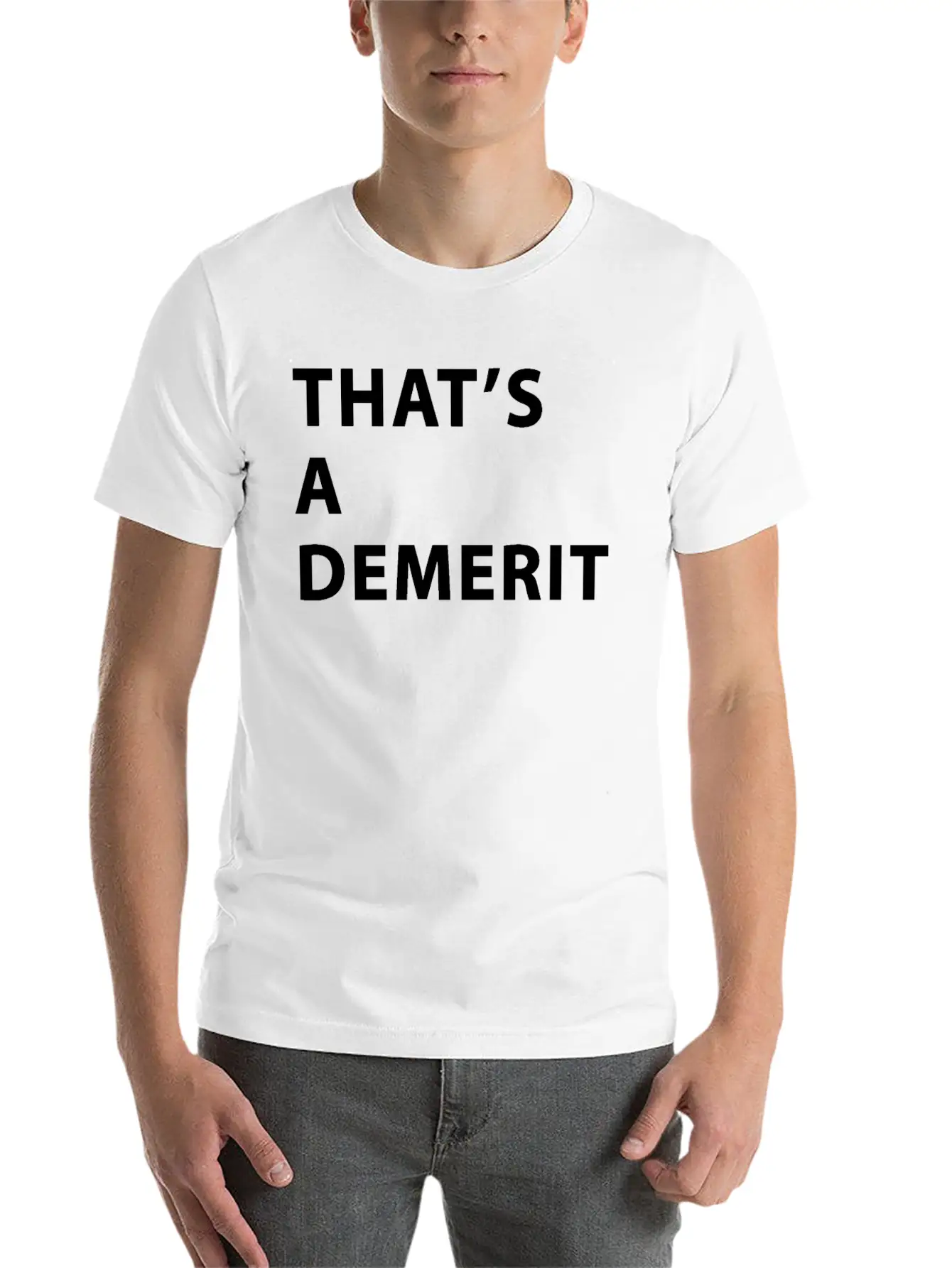 That's A Demerit Basic Graphic T-Shirt – Daily Comfort In Soft Cotton