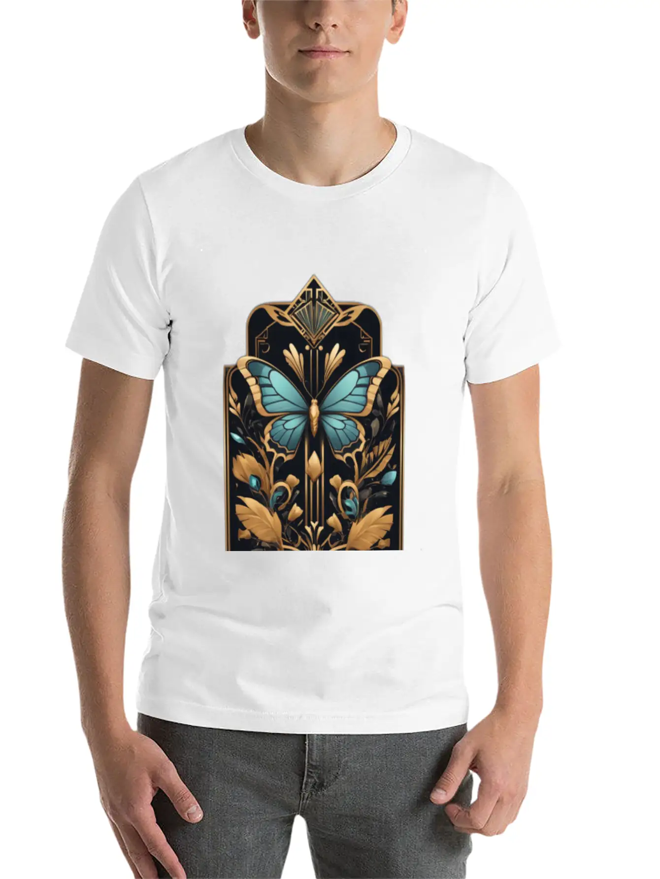 The Art Deco-inspired Stylish Everyday T-Shirt – Unisex Basic Cotton Tee