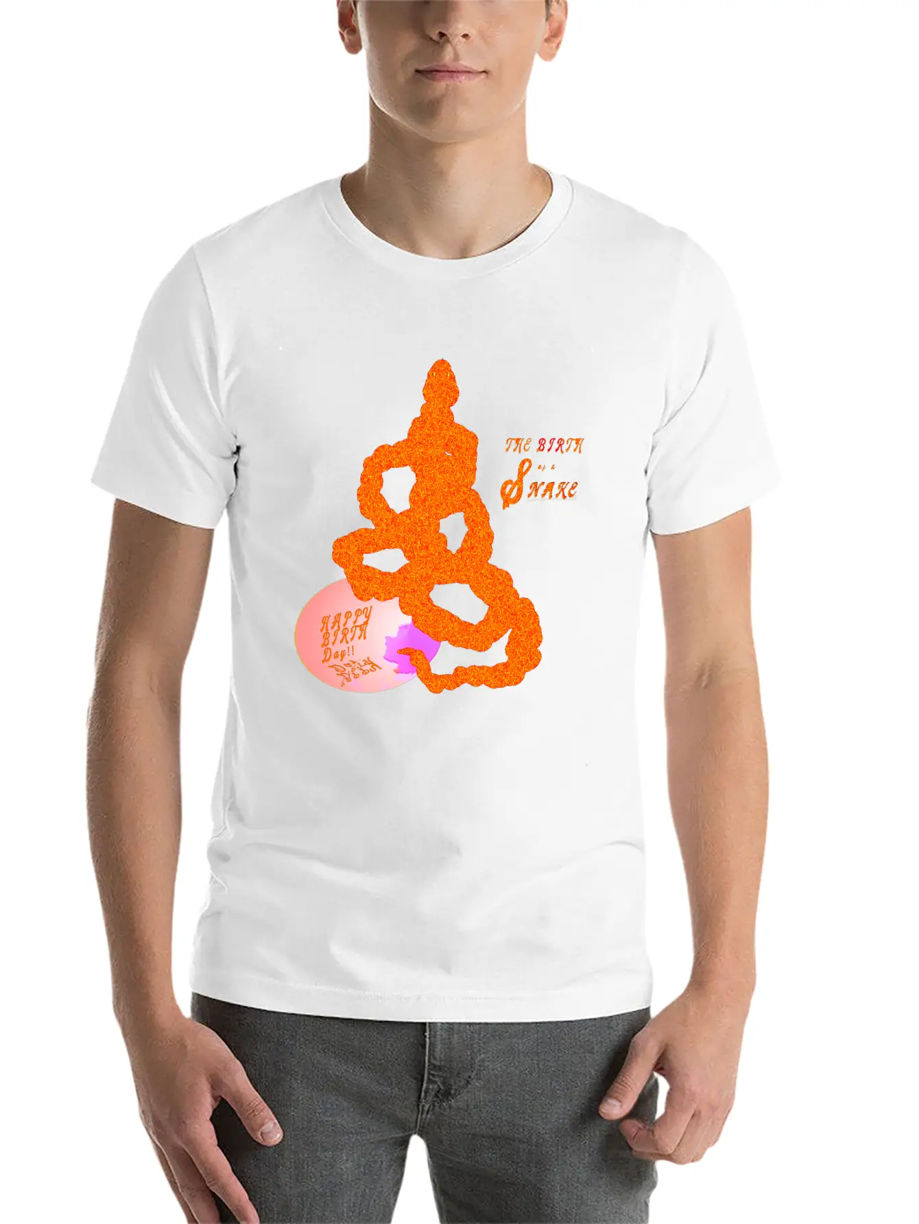 The Birth Of A Snake Stylish Everyday T-Shirt – Unisex Basic Cotton Tee