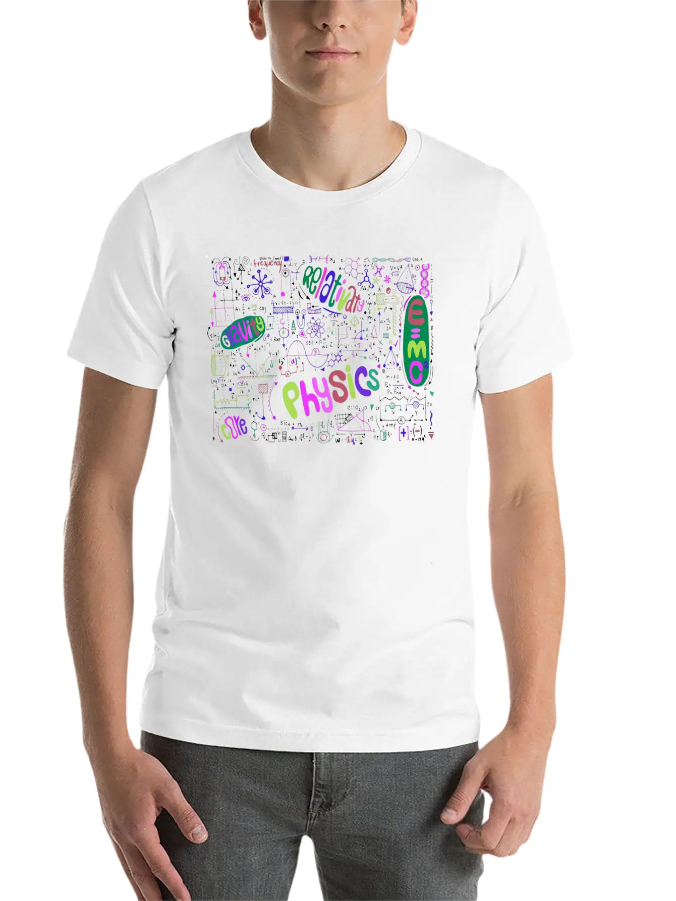 Theoretical Physics Geek Nerd Stem Science Basic Graphic T-Shirt – Daily Comfort In Soft Cotton