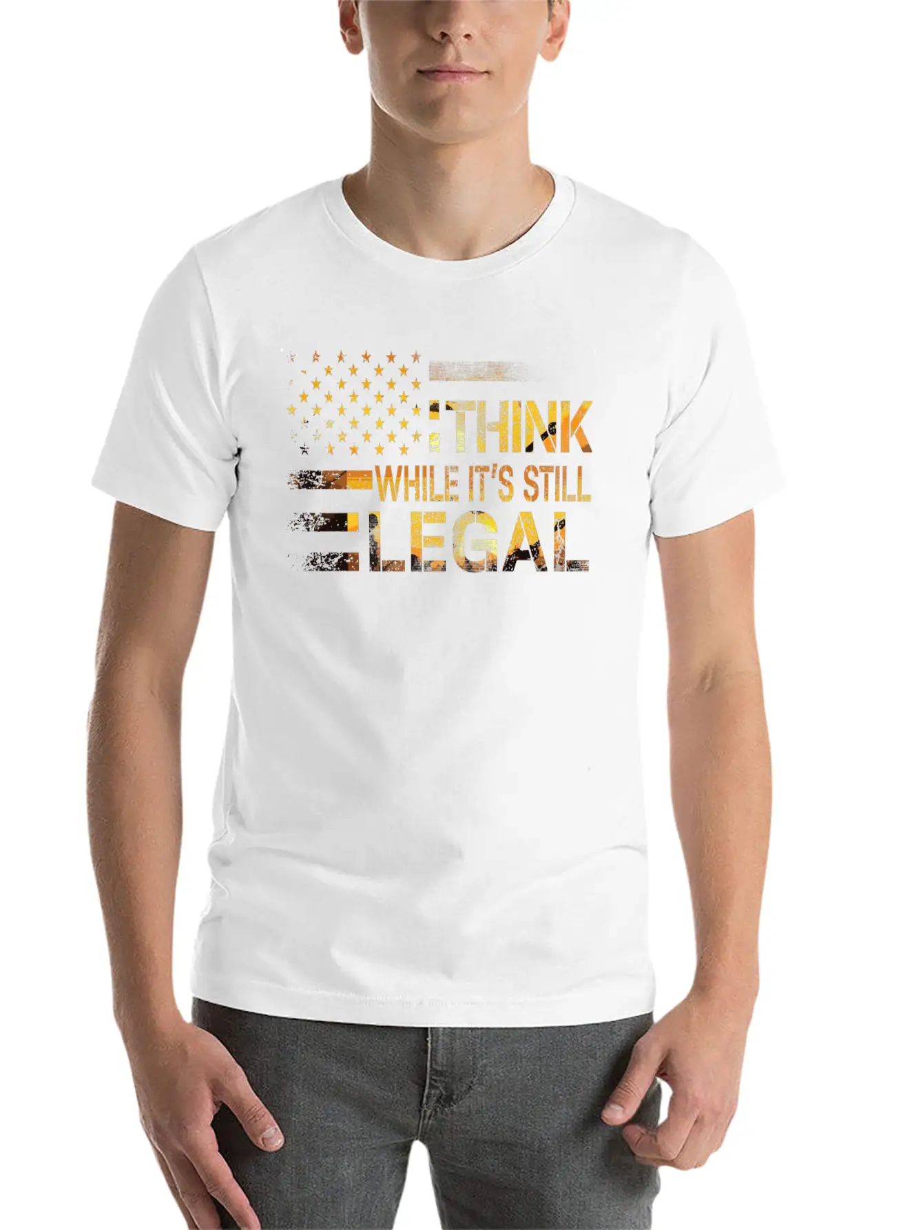 Think While Its Still Legal Stylish Everyday T-Shirt – Unisex Basic Cotton Tee