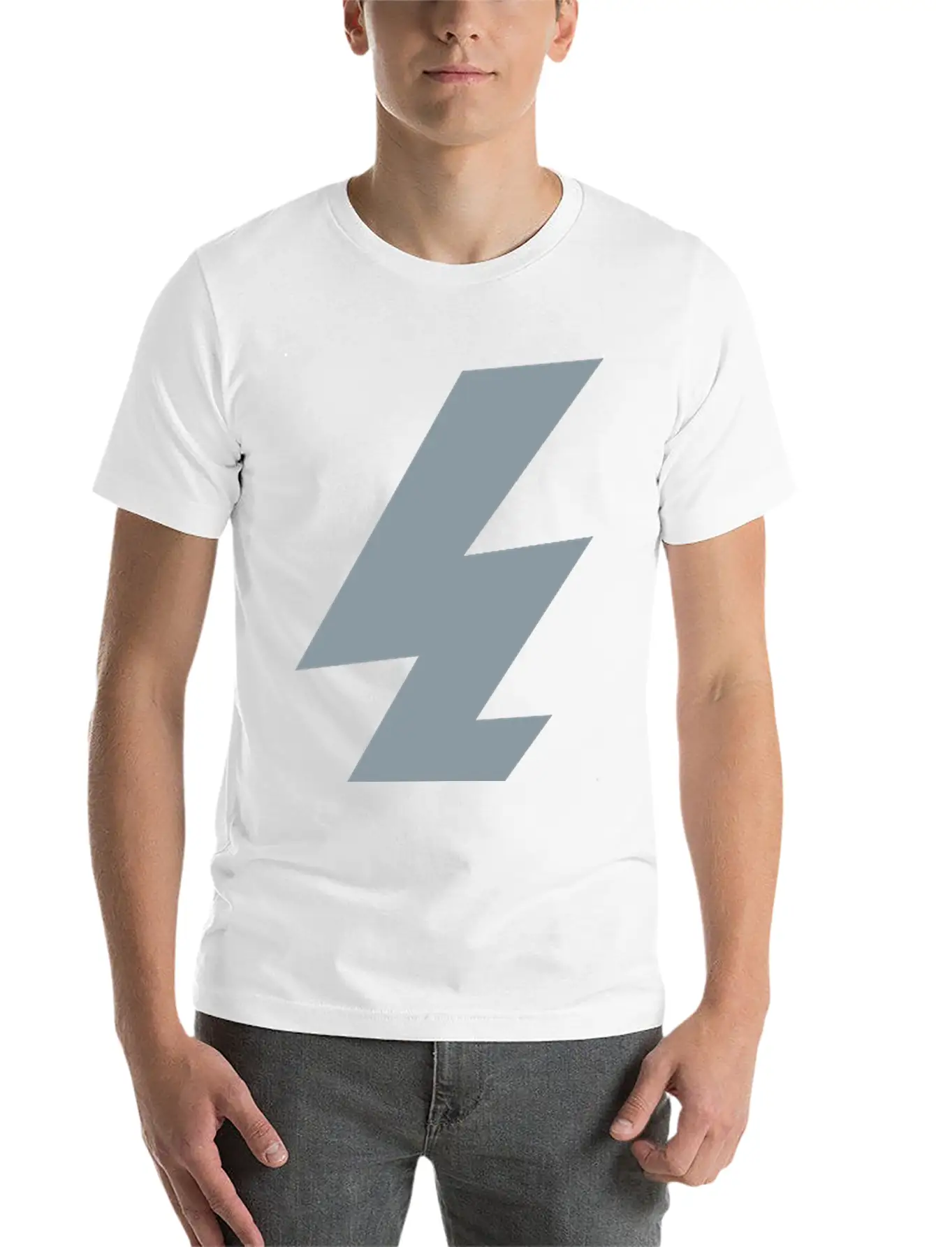 Thunder Lightning Bolt Flash Simple Everyday Graphic Tee – Lightweight Summer Wear