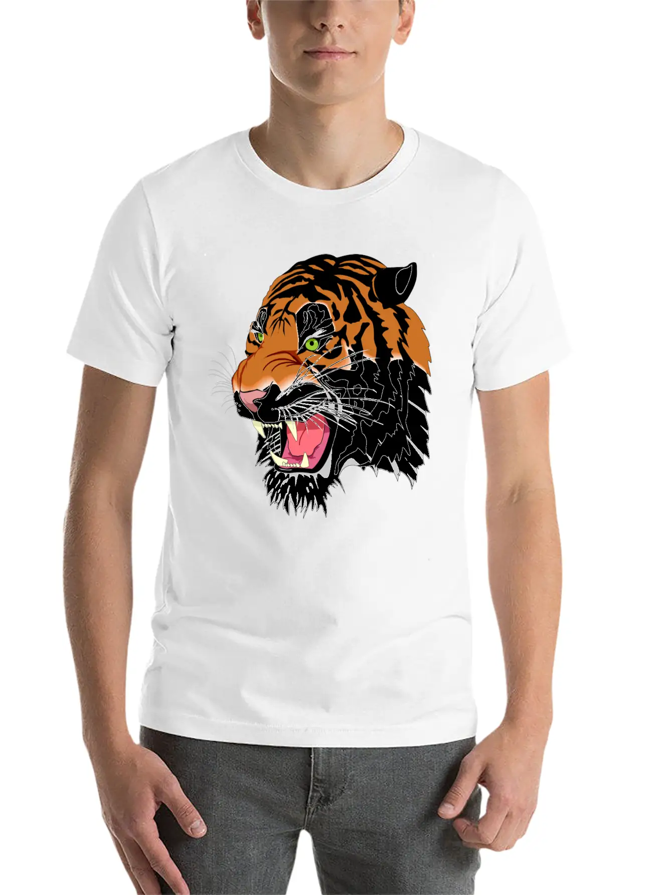 Tiger Simple Everyday Graphic Tee – Lightweight Summer Wear