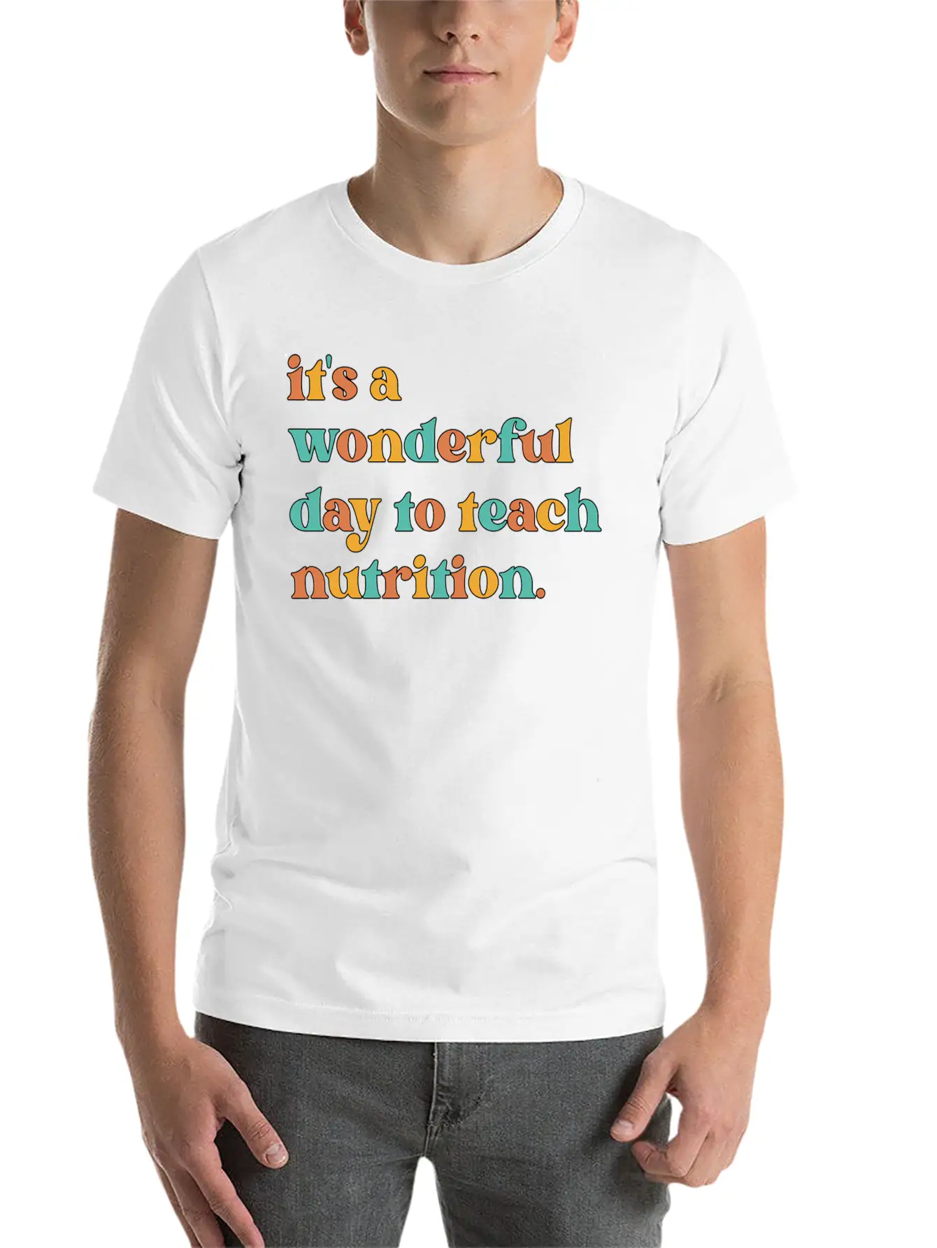To Teach Nutrition Nutritionist Nutritionists Stylish Everyday T-Shirt – Unisex Basic Cotton Tee