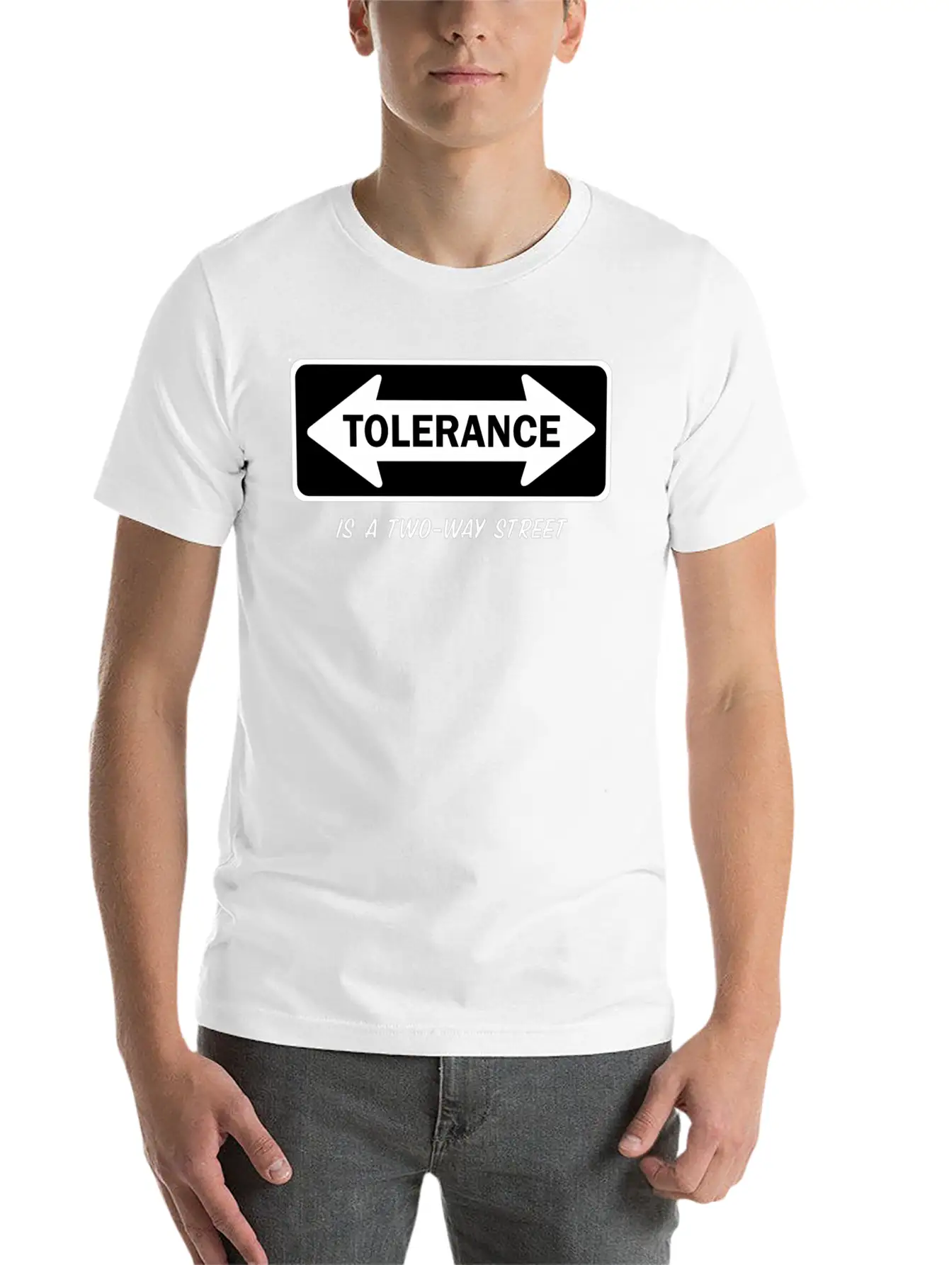 Tolerance Is A Two-Way Street Stylish Everyday T-Shirt – Unisex Basic Cotton Tee