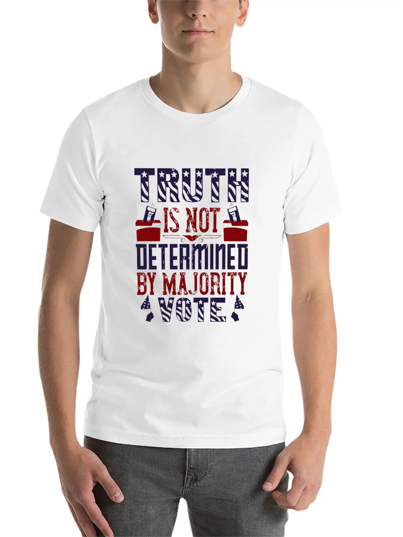 Truth Is Not Determined By Majority Vote Stylish Everyday T-Shirt – Unisex Basic Cotton Tee