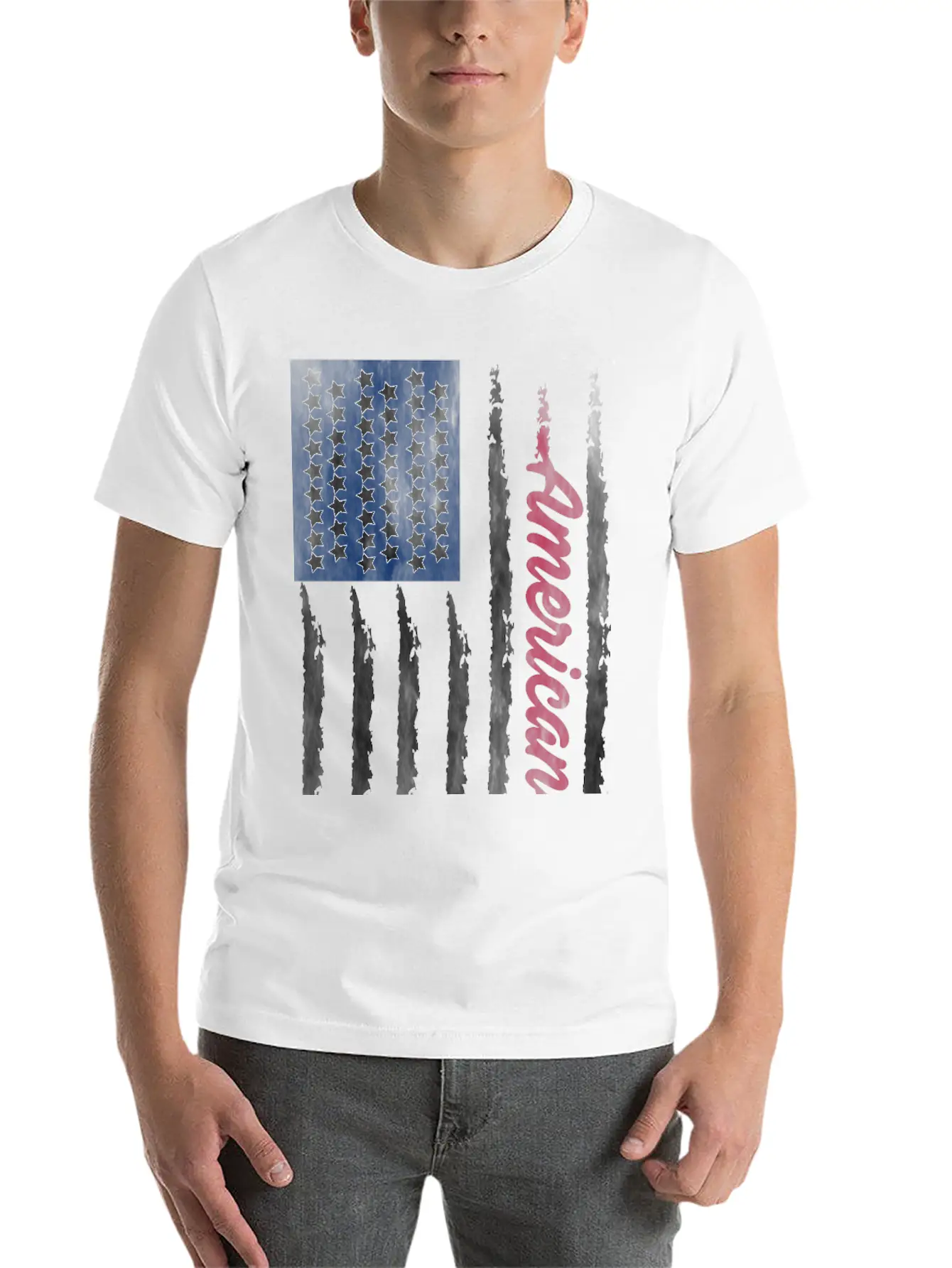 Usa Flag Basic Graphic T-Shirt – Daily Comfort In Soft Cotton