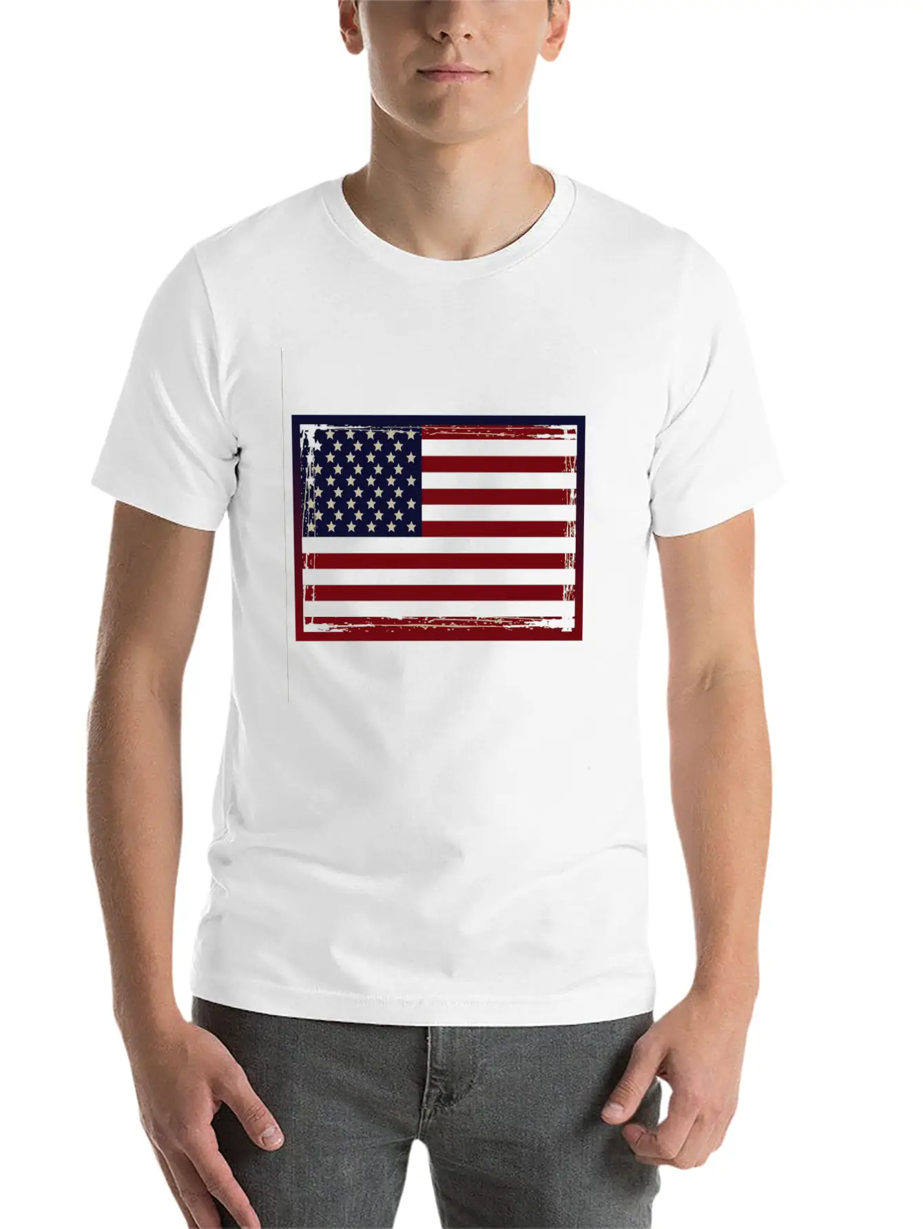 USA Flag Breathable Graphic T-Shirt – Perfect For Casual Days