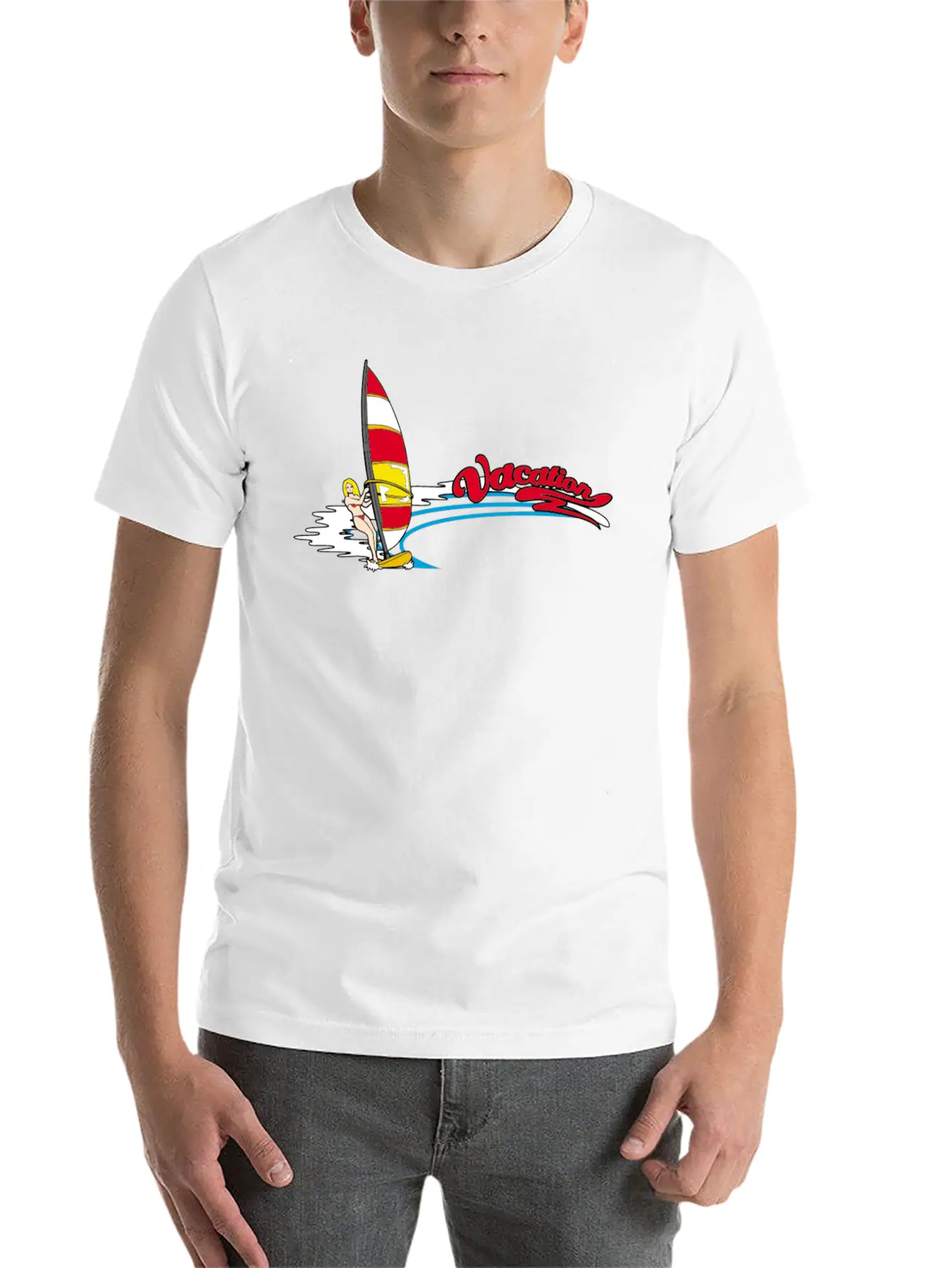 Vacation And Surfing Basic Graphic T-Shirt – Daily Comfort In Soft Cotton