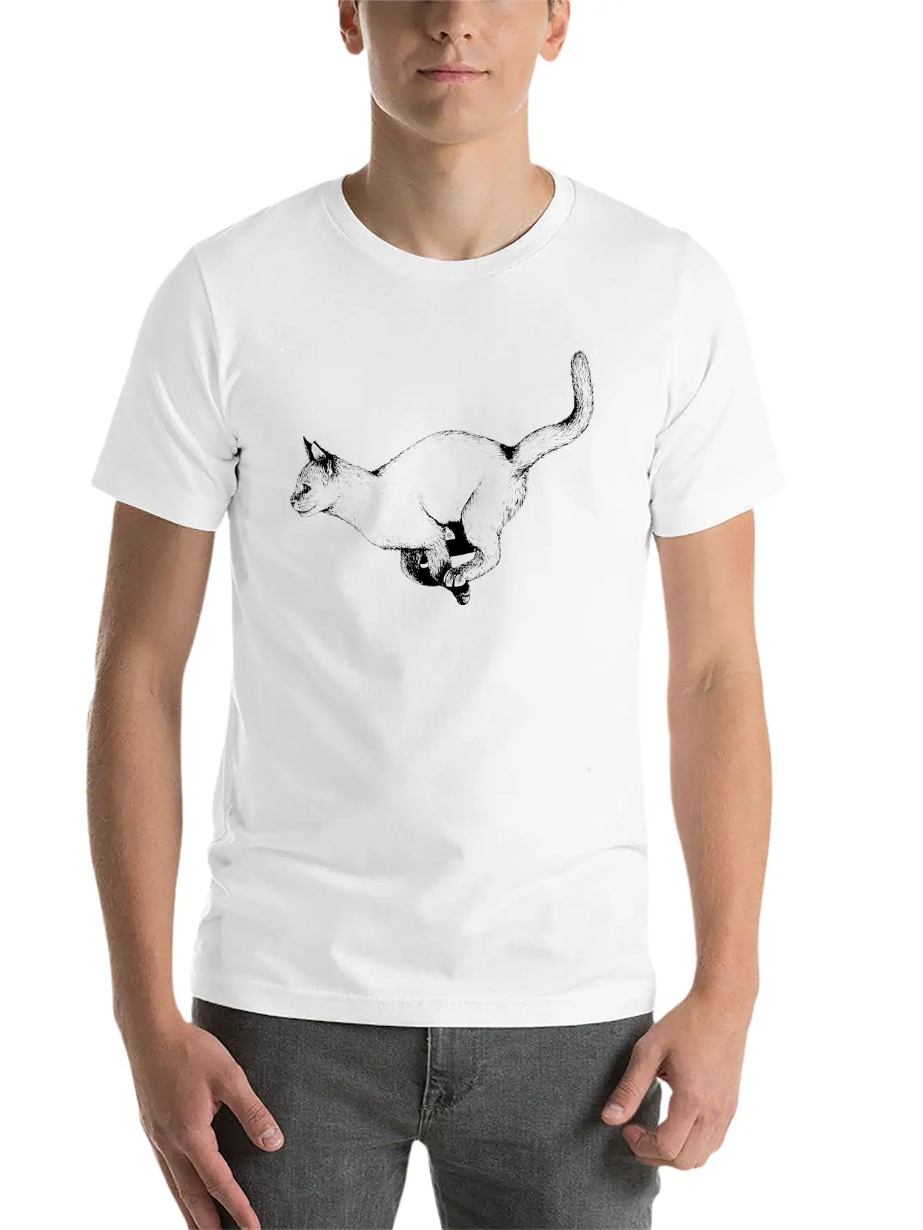 Velocity (Ink) Basic Graphic T-Shirt – Daily Comfort In Soft Cotton