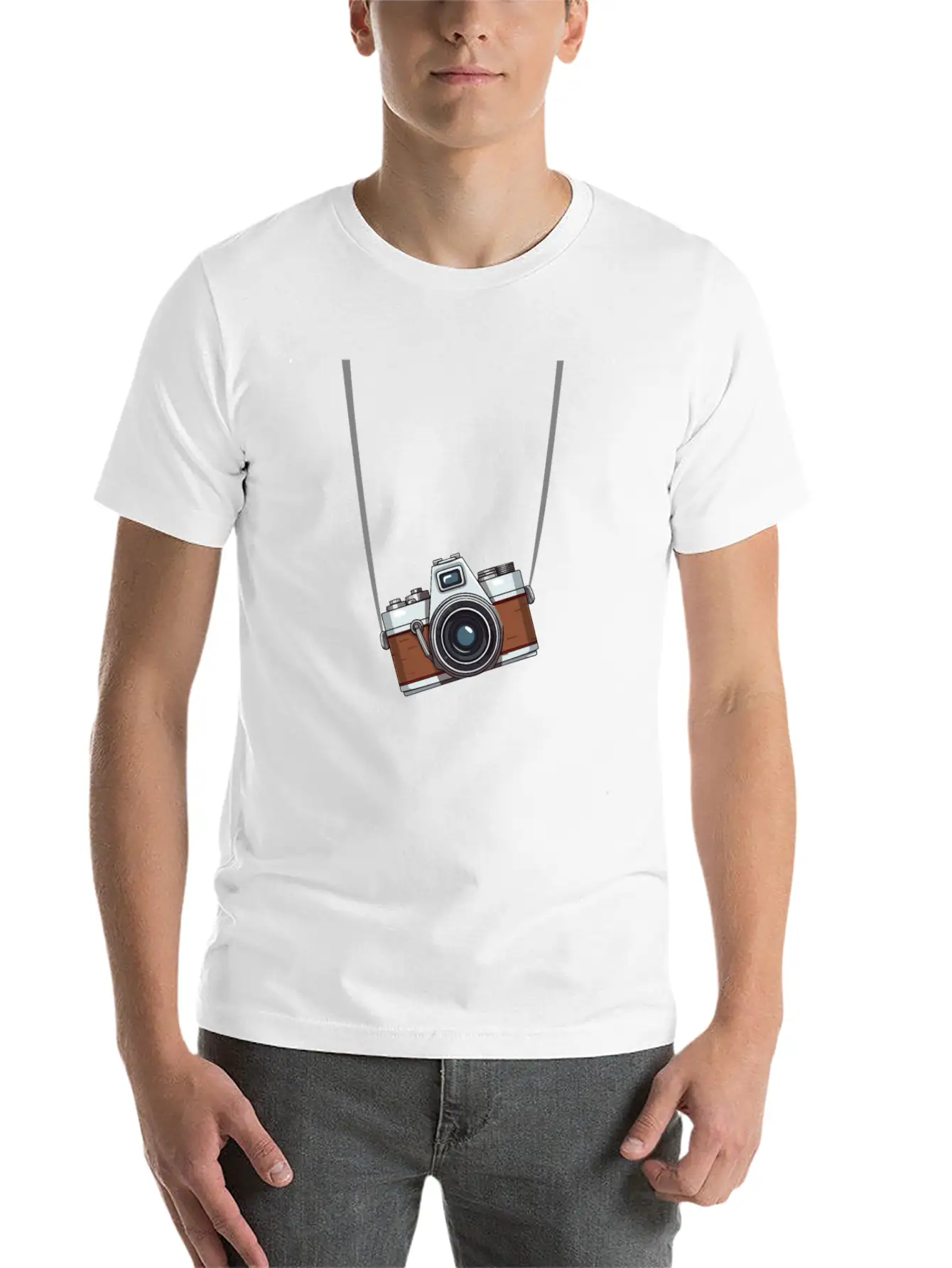Vintage Camera Photography Stylish Everyday T-Shirt – Unisex Basic Cotton Tee
