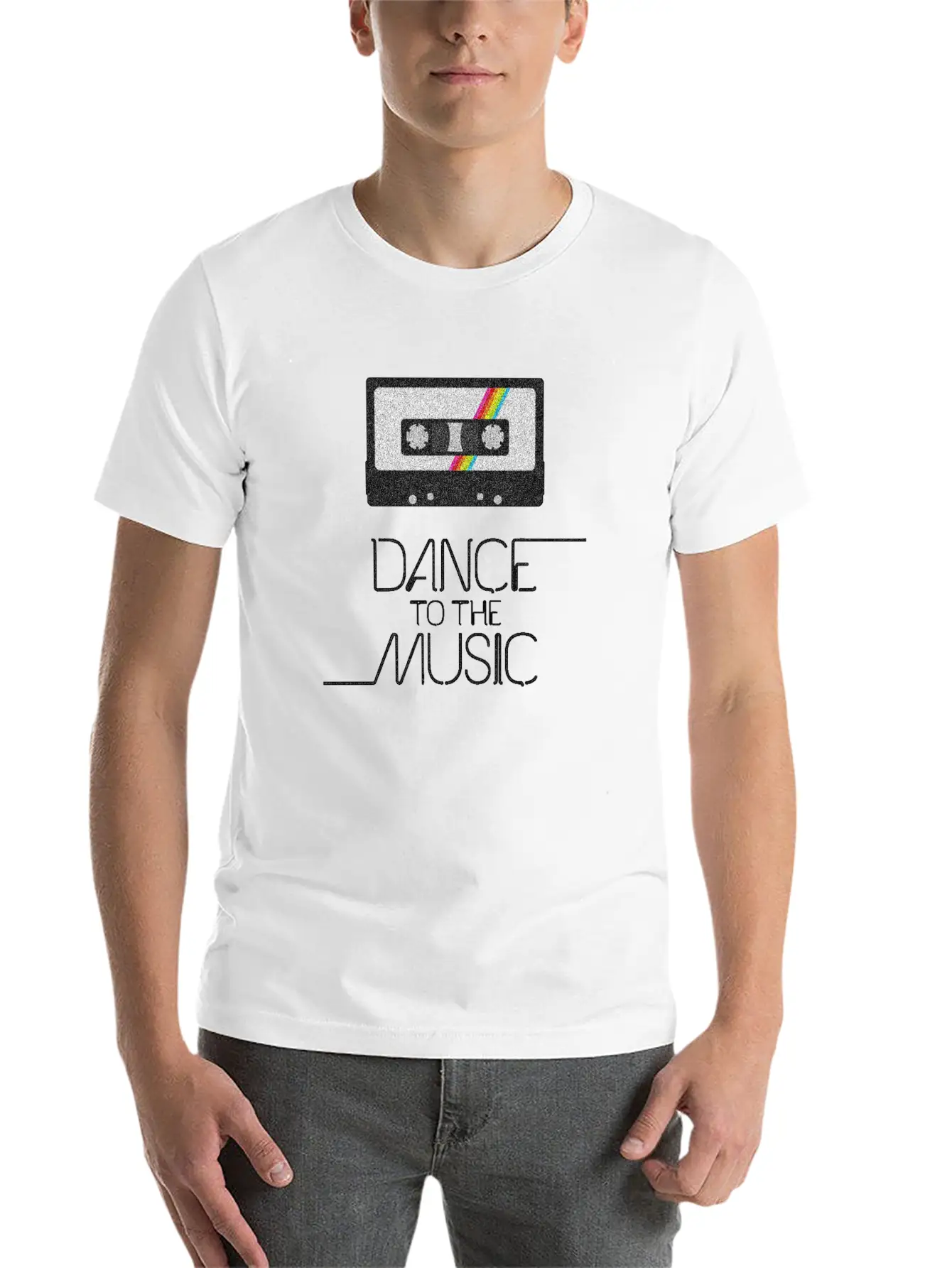 VINTAGE MUSIC Casual Graphic T-Shirt – Simple And Comfortable Daily Wear