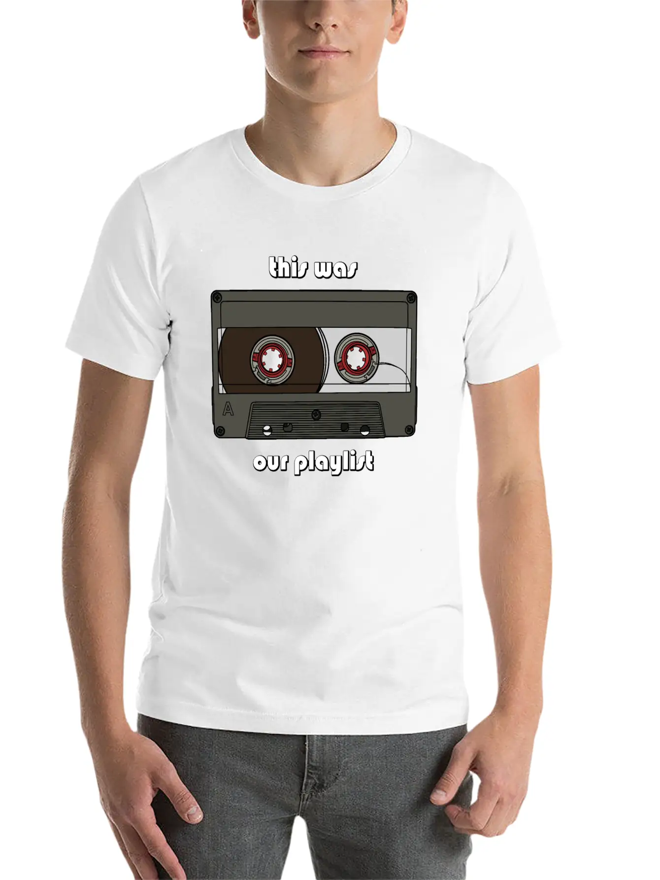 Vintage Playlist Simple Everyday Graphic Tee – Lightweight Summer Wear