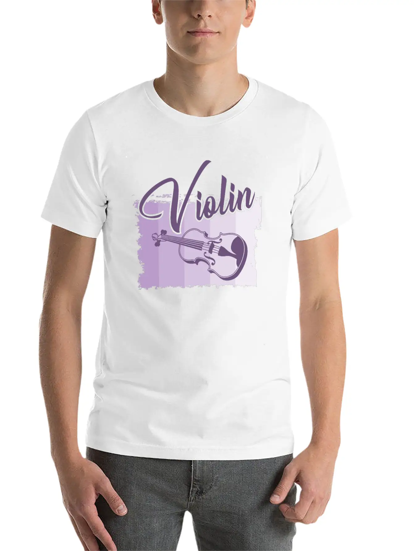 Violin Gift Stylish Everyday T-Shirt – Unisex Basic Cotton Tee
