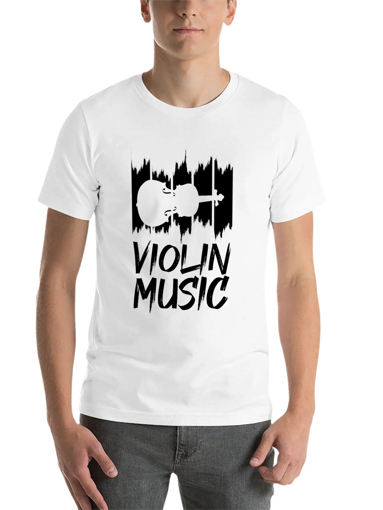 Violin Music Basic Graphic T-Shirt – Daily Comfort In Soft Cotton